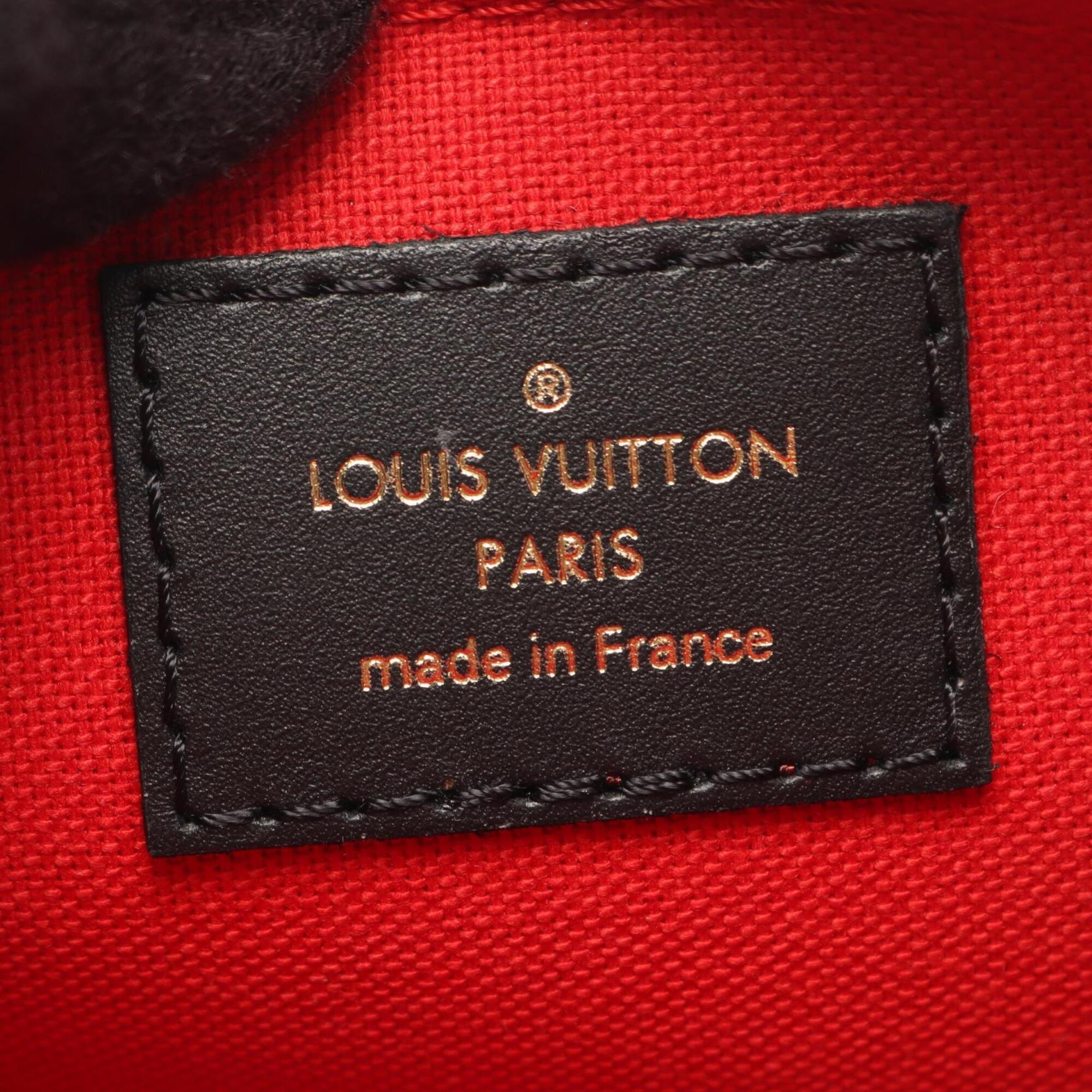 Louis Vuitton Brown Coated Canvas Handbag Pouch (Pre-Owned)