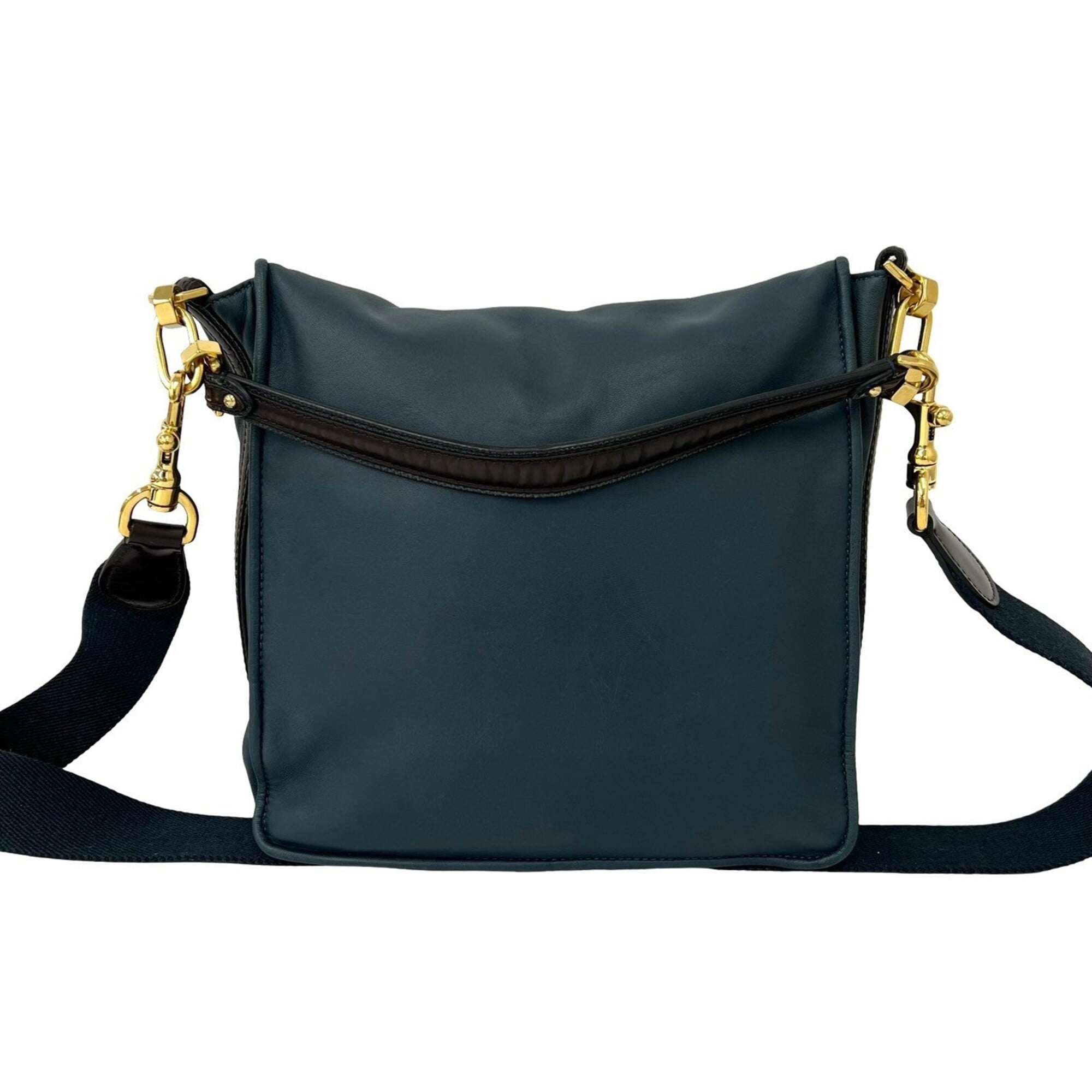 Loewe Blue Leather Shoulder Bag (Pre-Owned)