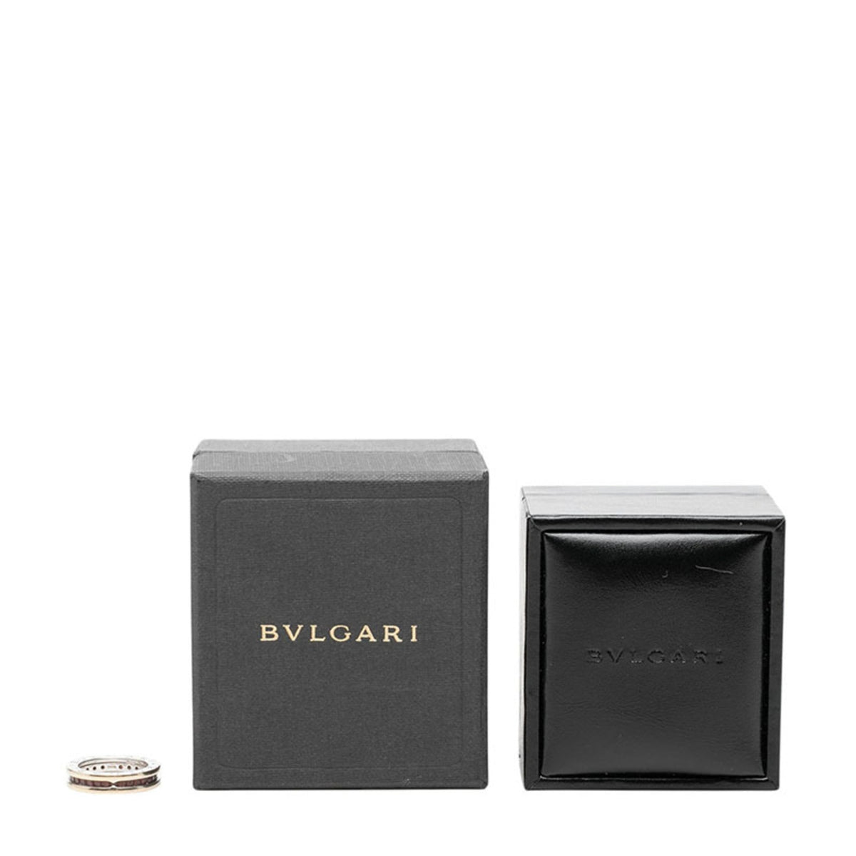 Bvlgari B.Zero1 Silver Pink White Gold (18K) Band Ring (Pre-Owned)