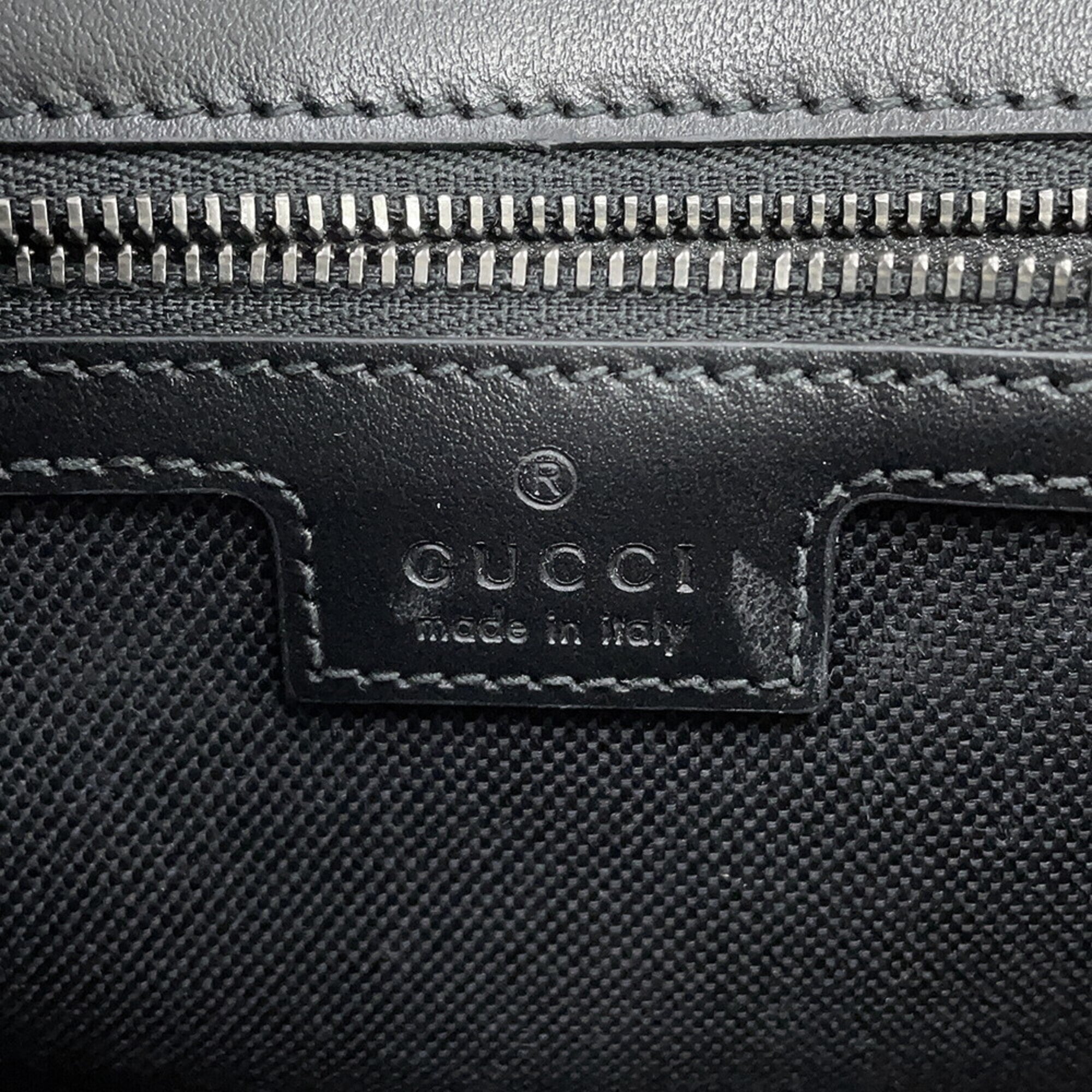 Gucci Black Leather Handbag Shoulder Bag (Pre-Owned)