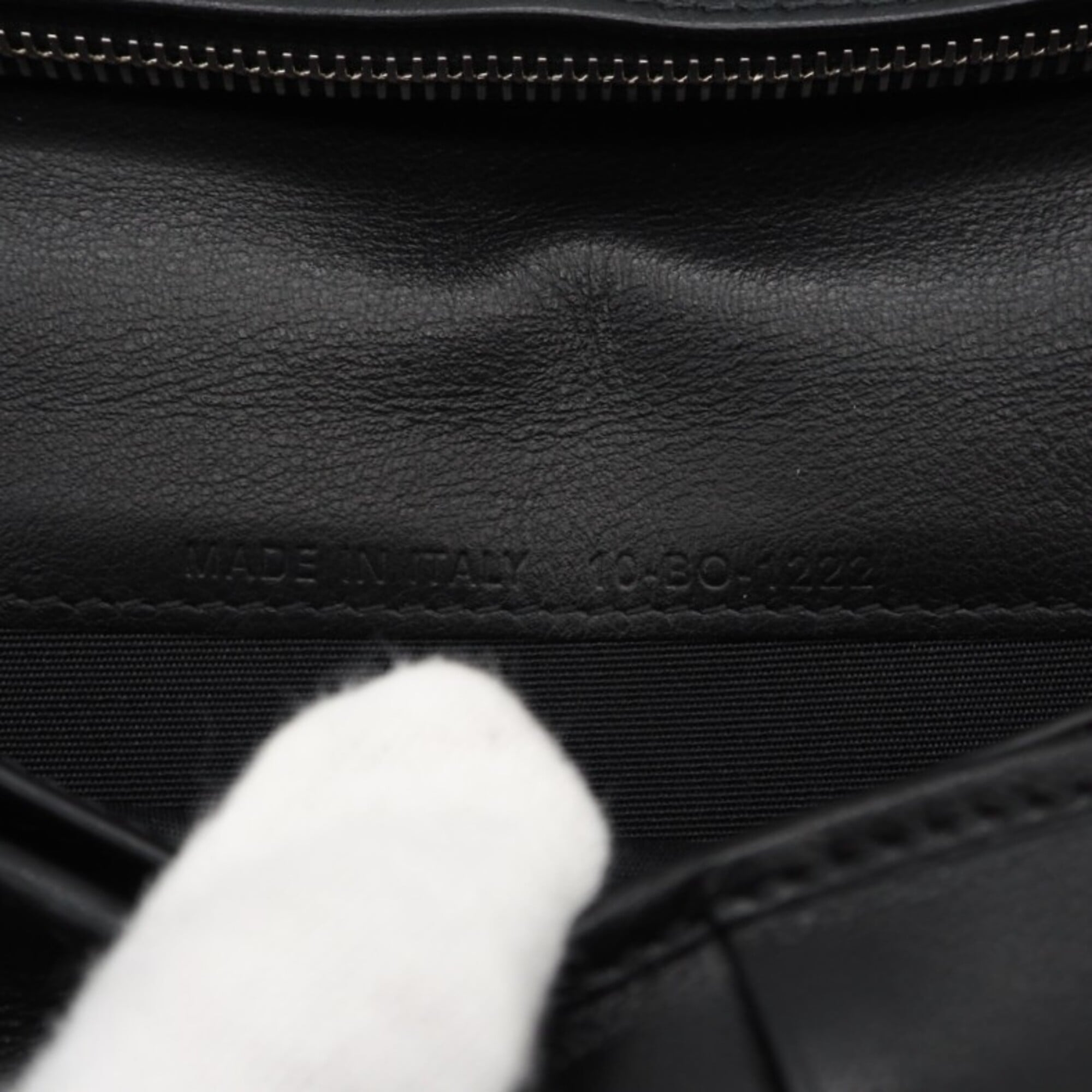 Christian Dior Black Leather Long Wallet (Bi-Fold) (Pre-Owned)