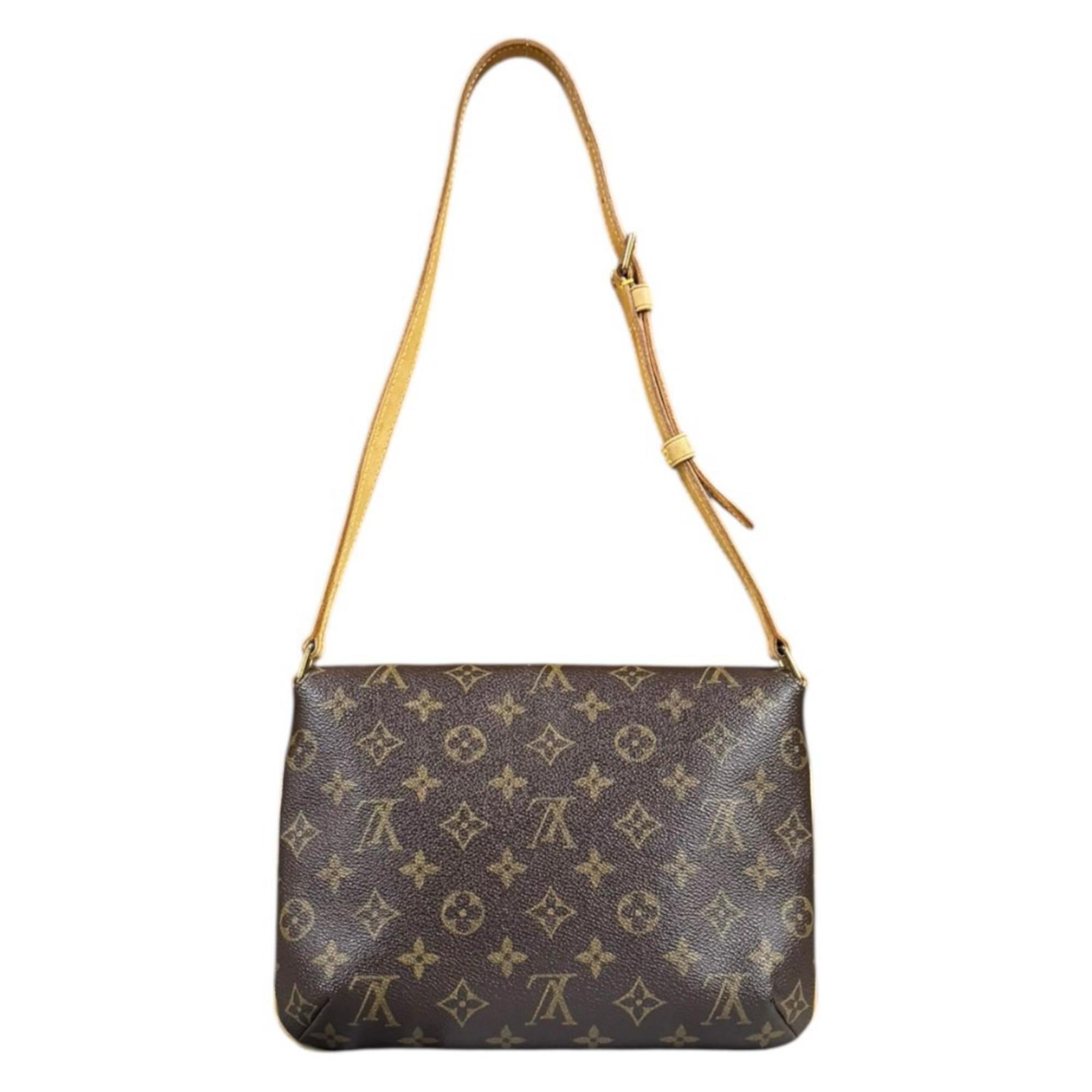 Louis Vuitton Brown Monogram Canvas Shoulder Bag (Pre-Owned)
