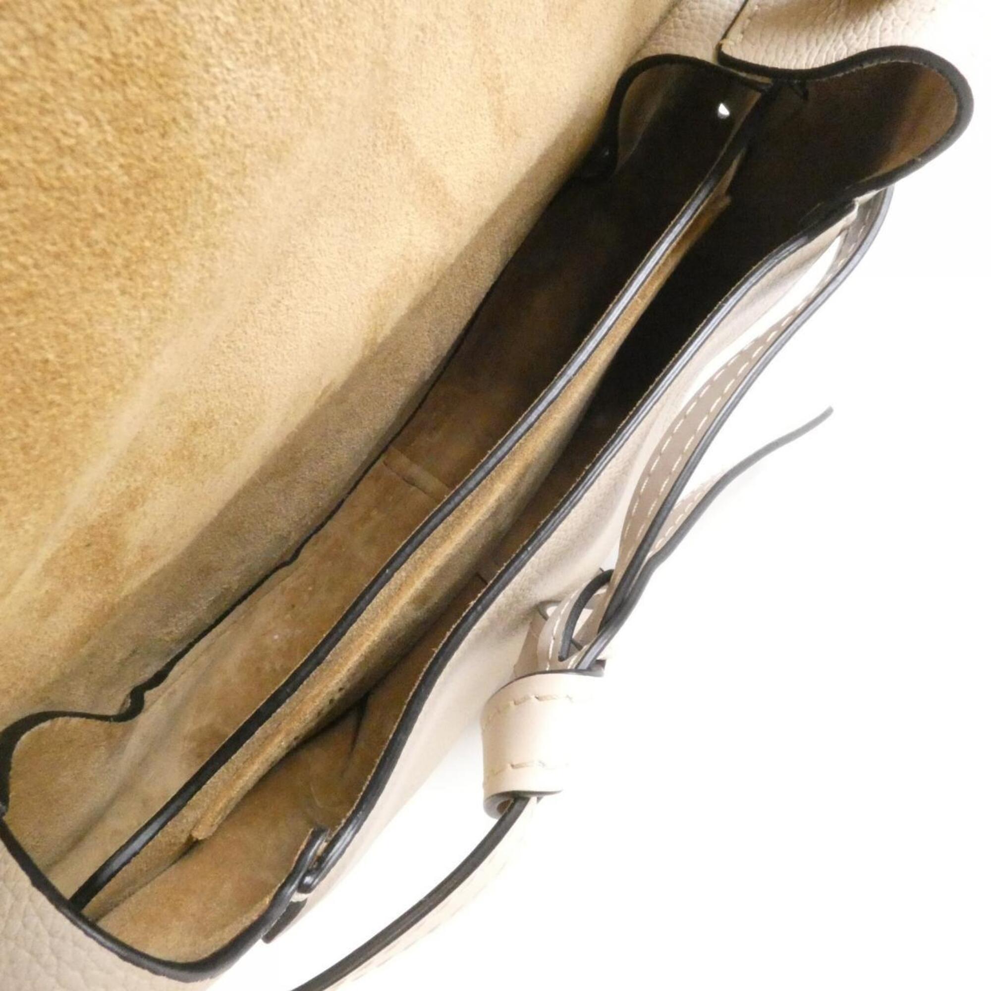 Loewe Beige Leather Shoulder Bag (Pre-Owned)