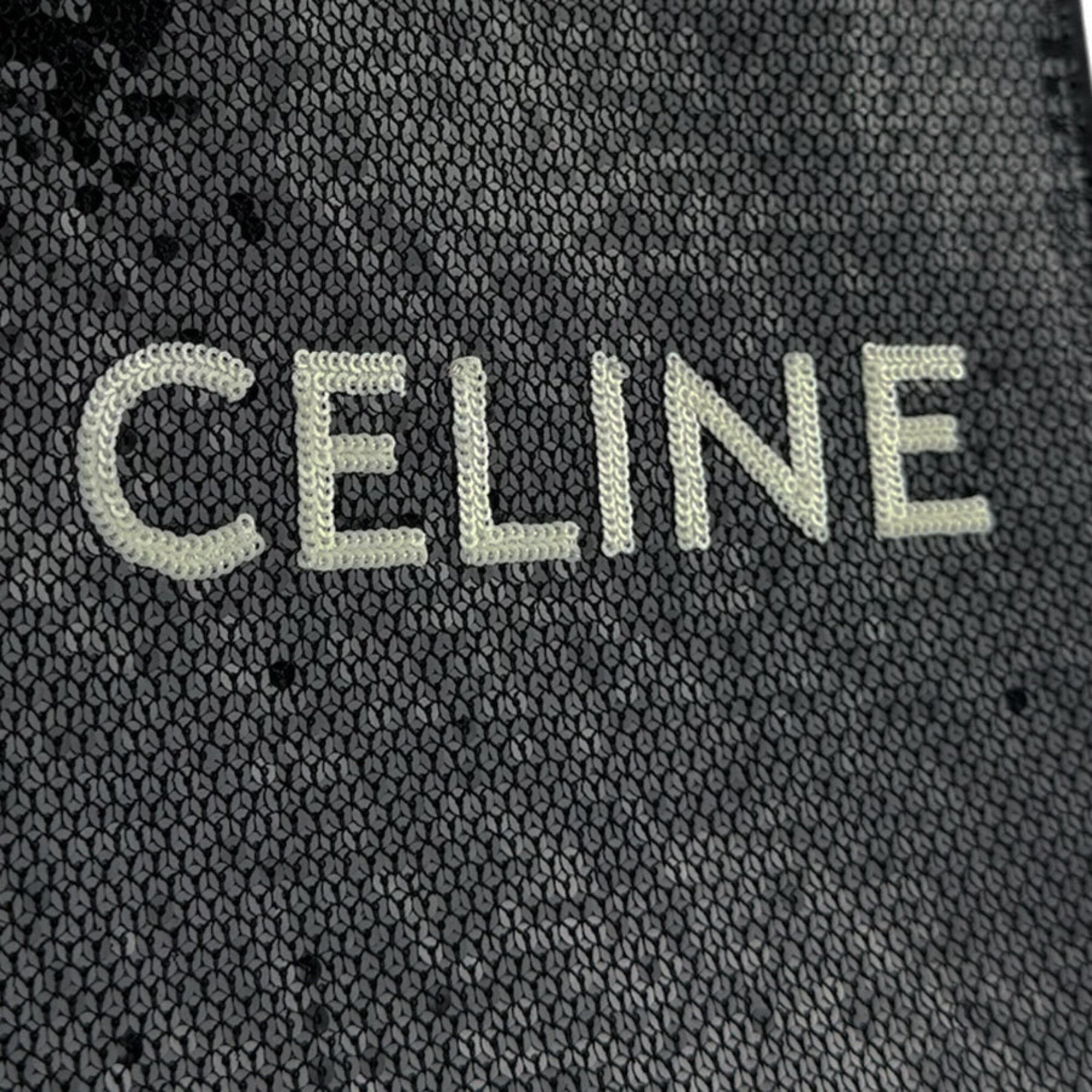 Celine Black Spangles Leather Shoulder Bag (Pre-Owned)