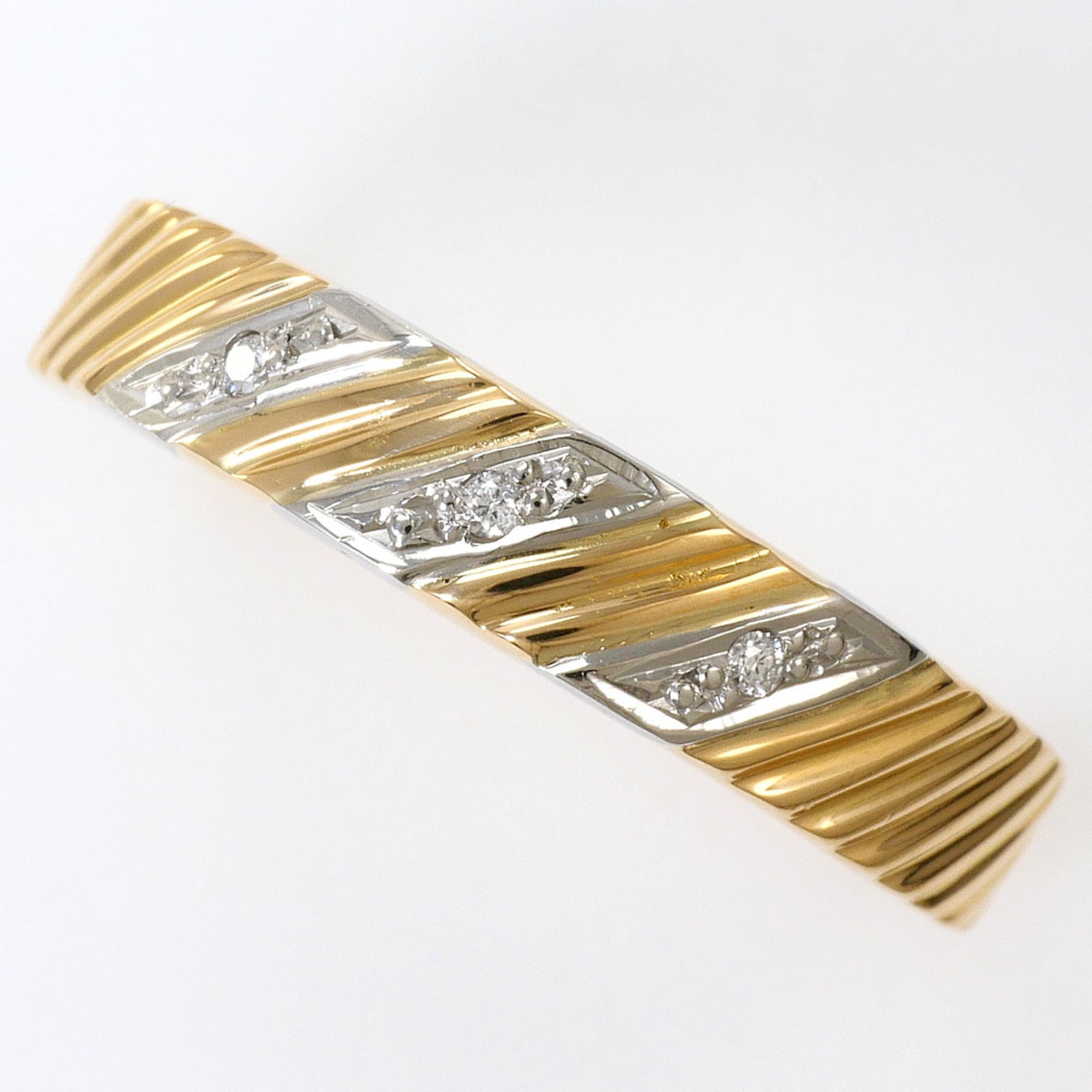 Unbranded Platinum Yellow Gold Yellow Gold (18K) Platinum 900 Band Ring (Pre-Owned)
