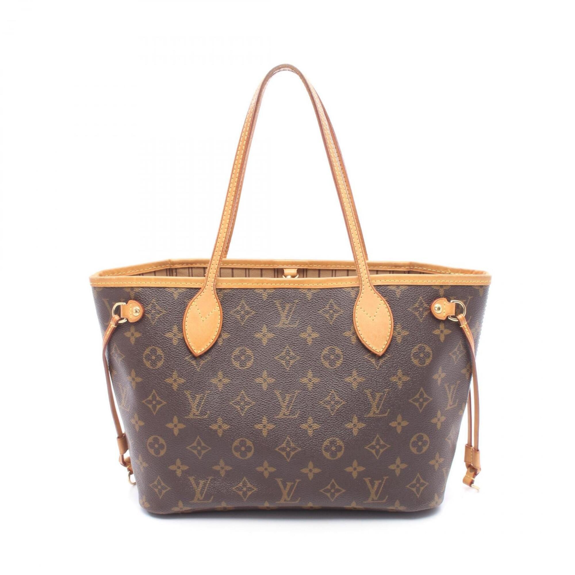 Louis Vuitton Monogram Brown Coated Canvas Tote Bag (Pre-Owned)