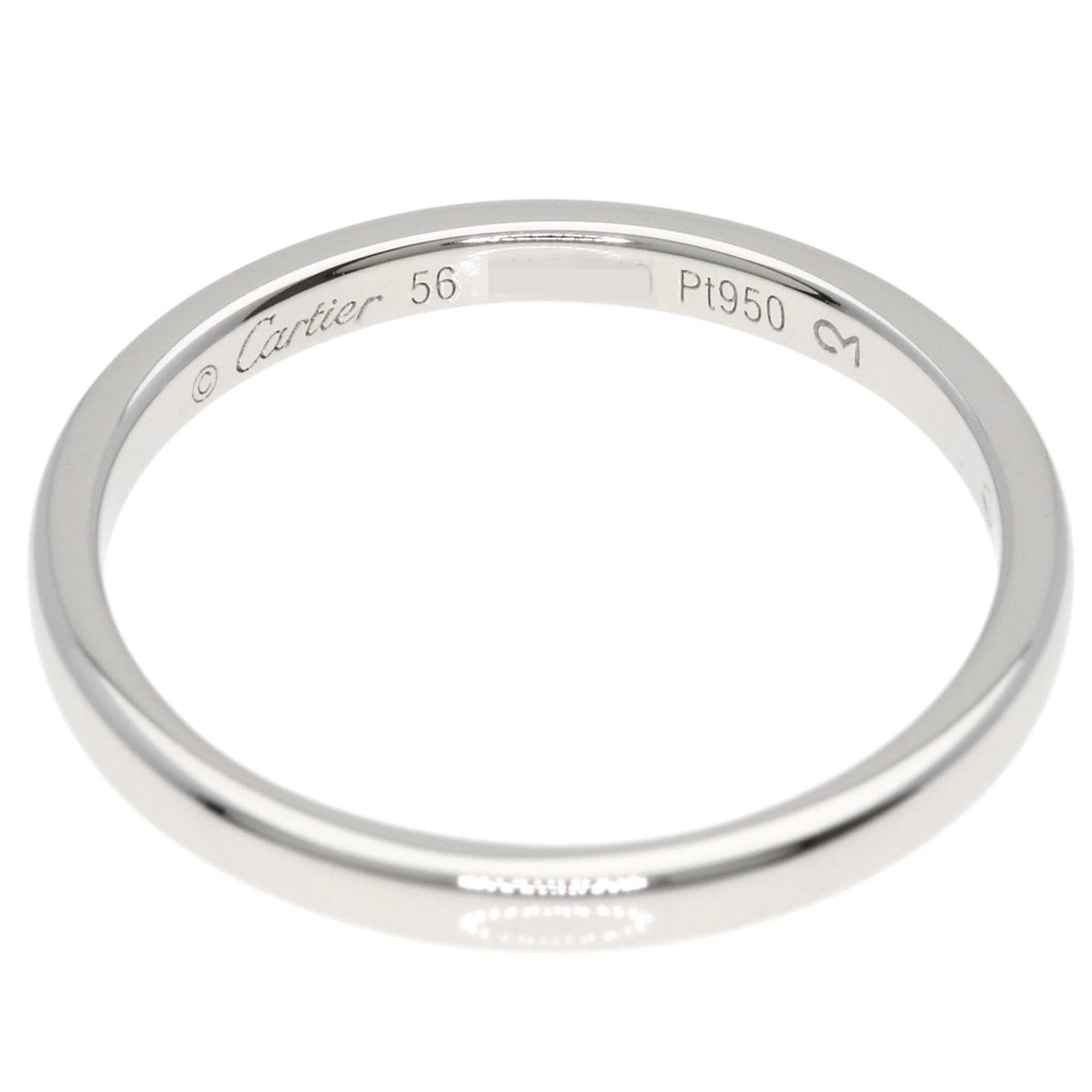 Cartier Platinum 950 Band Ring (Pre-Owned)
