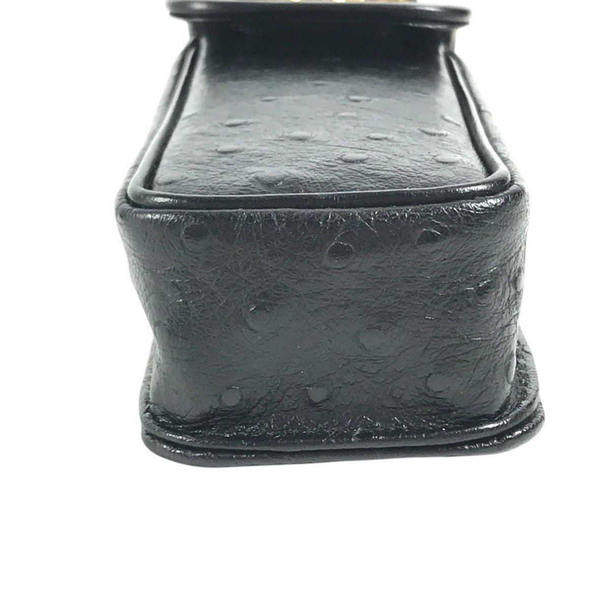 Versace Black Leather Handbag Pouch (Pre-Owned)