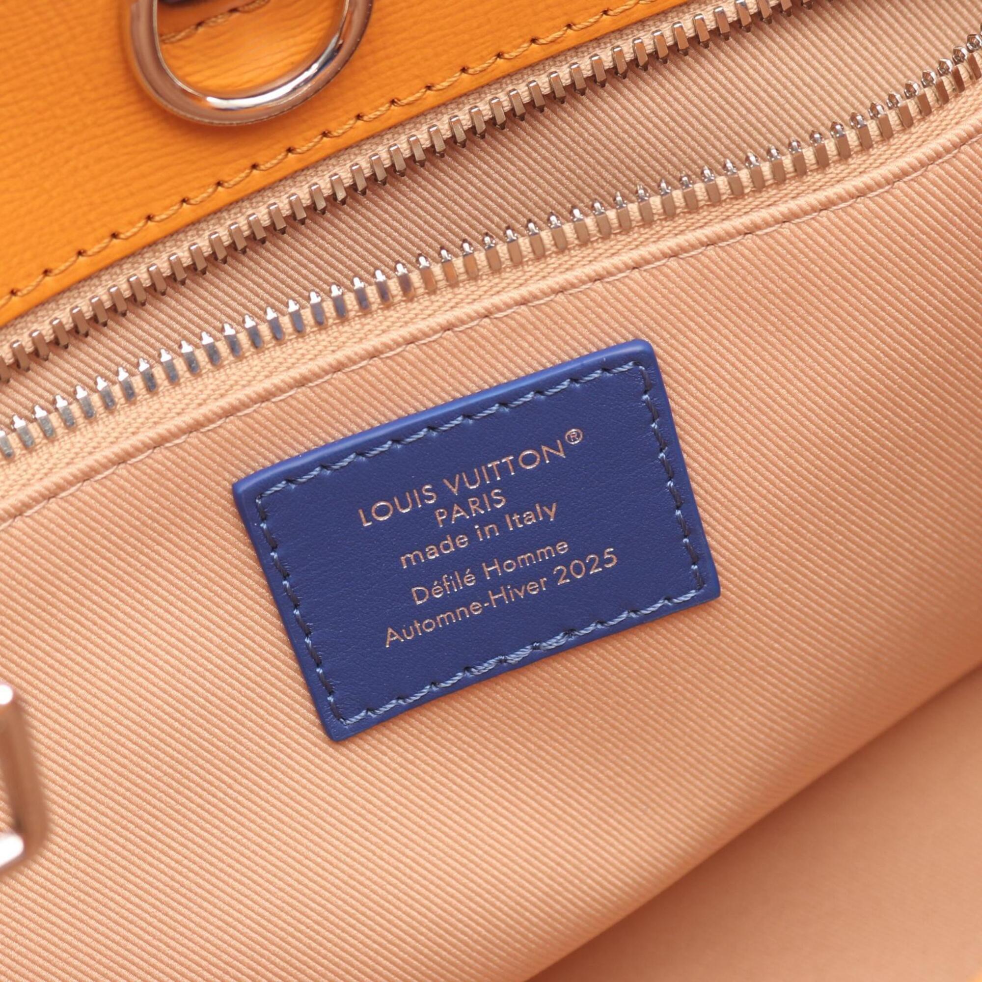 Louis Vuitton Orange Leather Handbag Tote Bag (Pre-Owned)