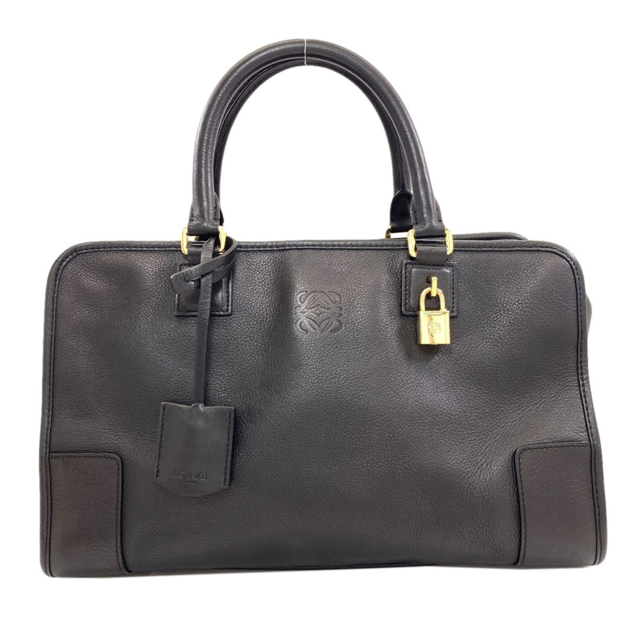 Loewe Amazona Black Leather Handbag (Pre-Owned)