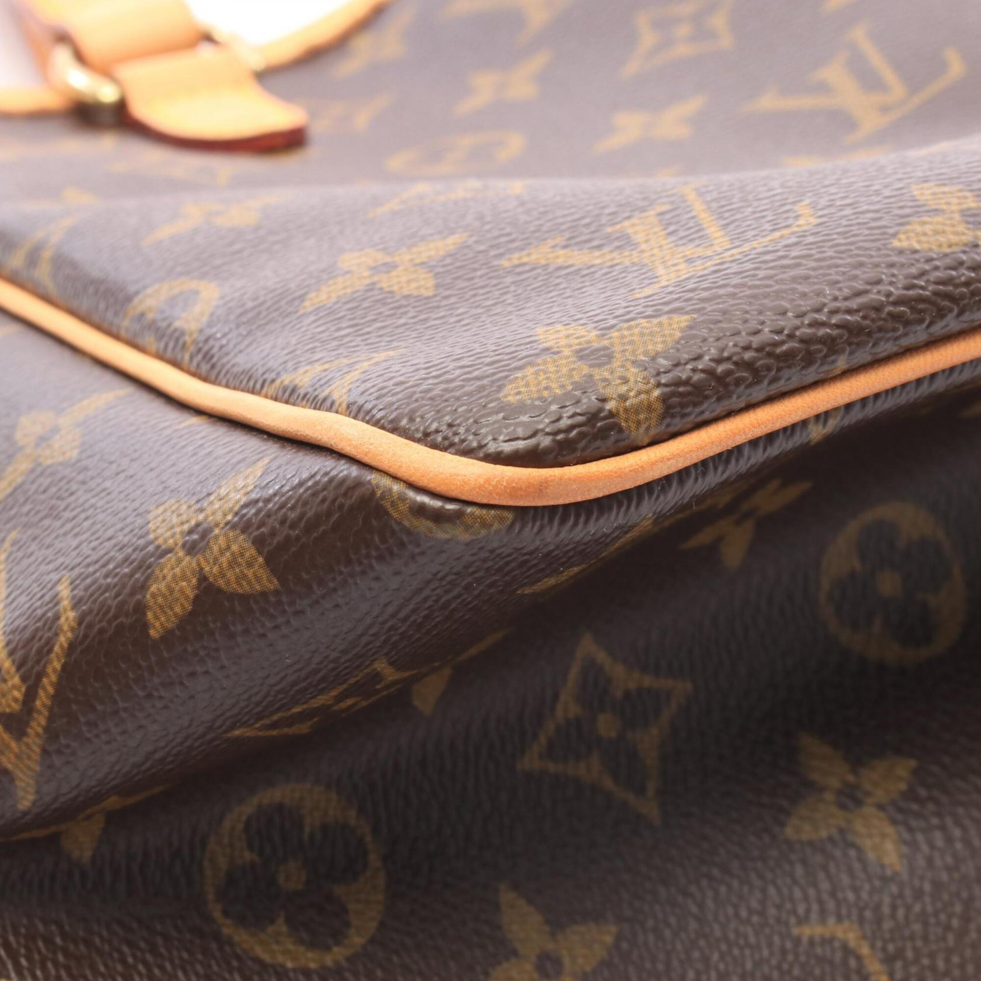 Louis Vuitton Brown Coated Canvas Leather Handbag (Pre-Owned)