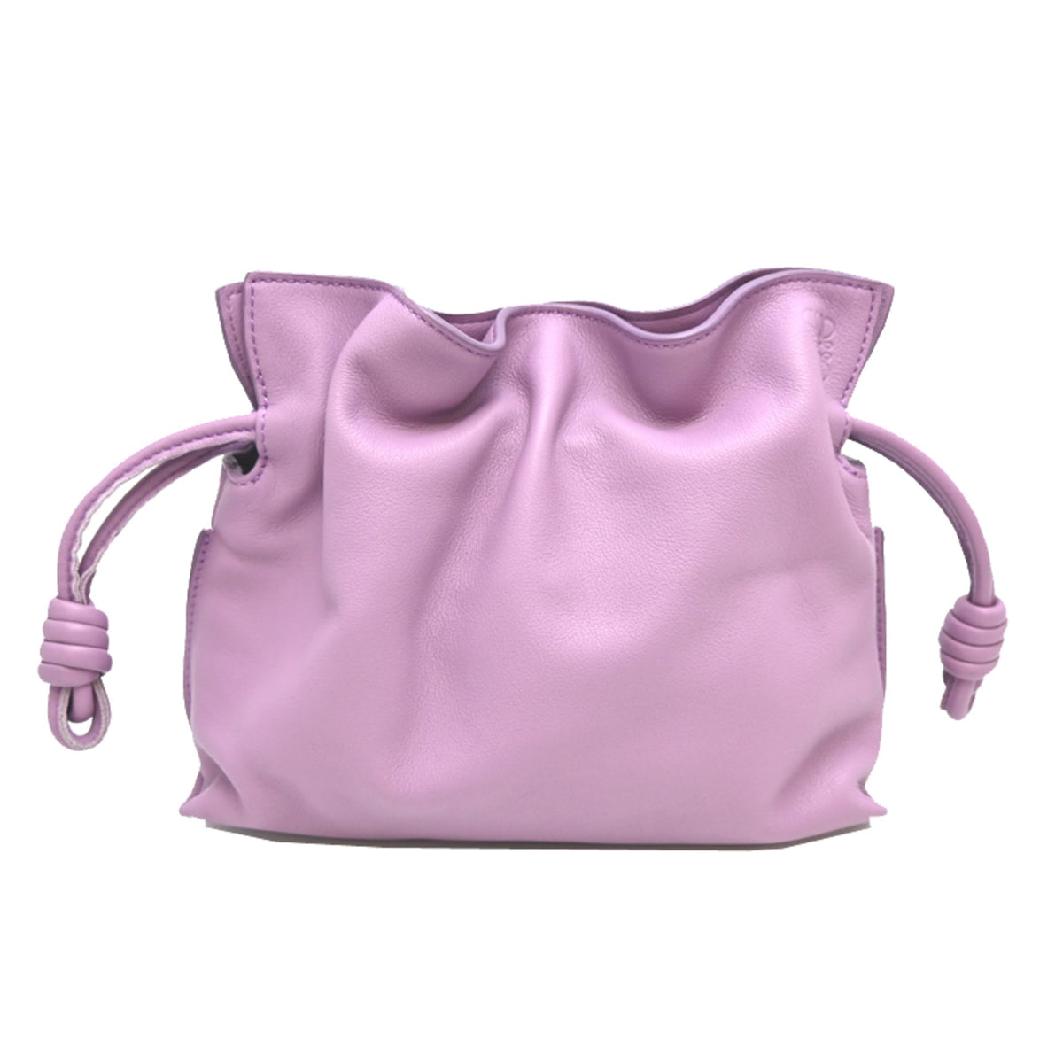 Loewe Purple Leather Shoulder Bag (Pre-Owned)