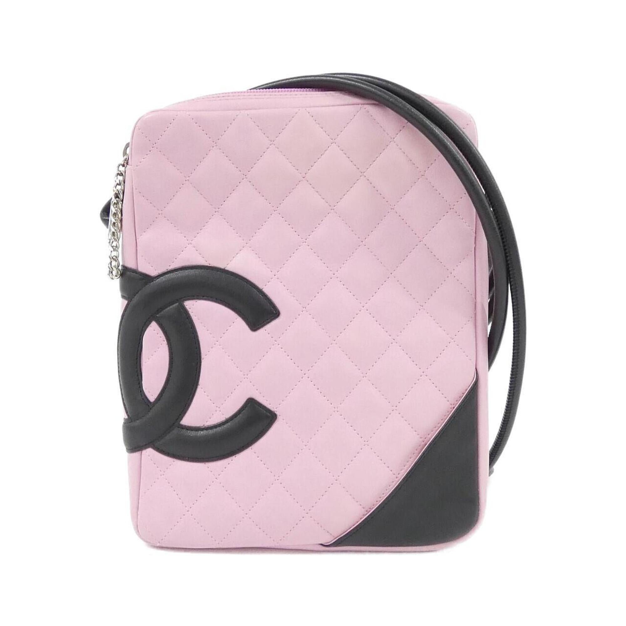 Chanel Black Pink Leather Shoulder Bag (Pre-Owned)