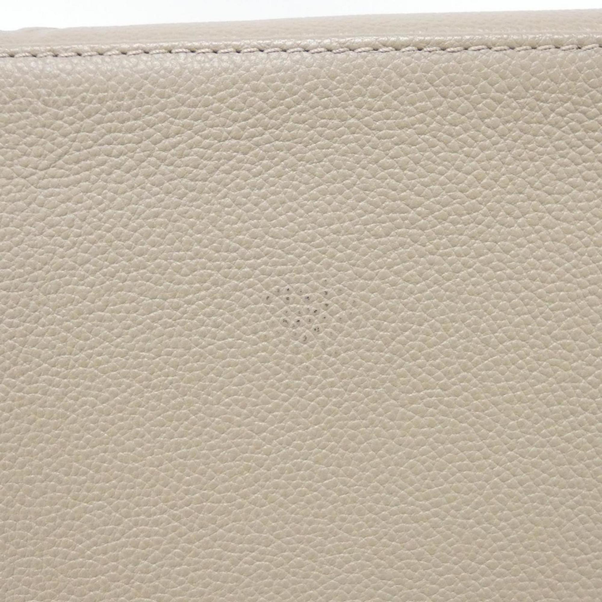 Louis Vuitton Tourterelle Leather Handbag (Pre-Owned)