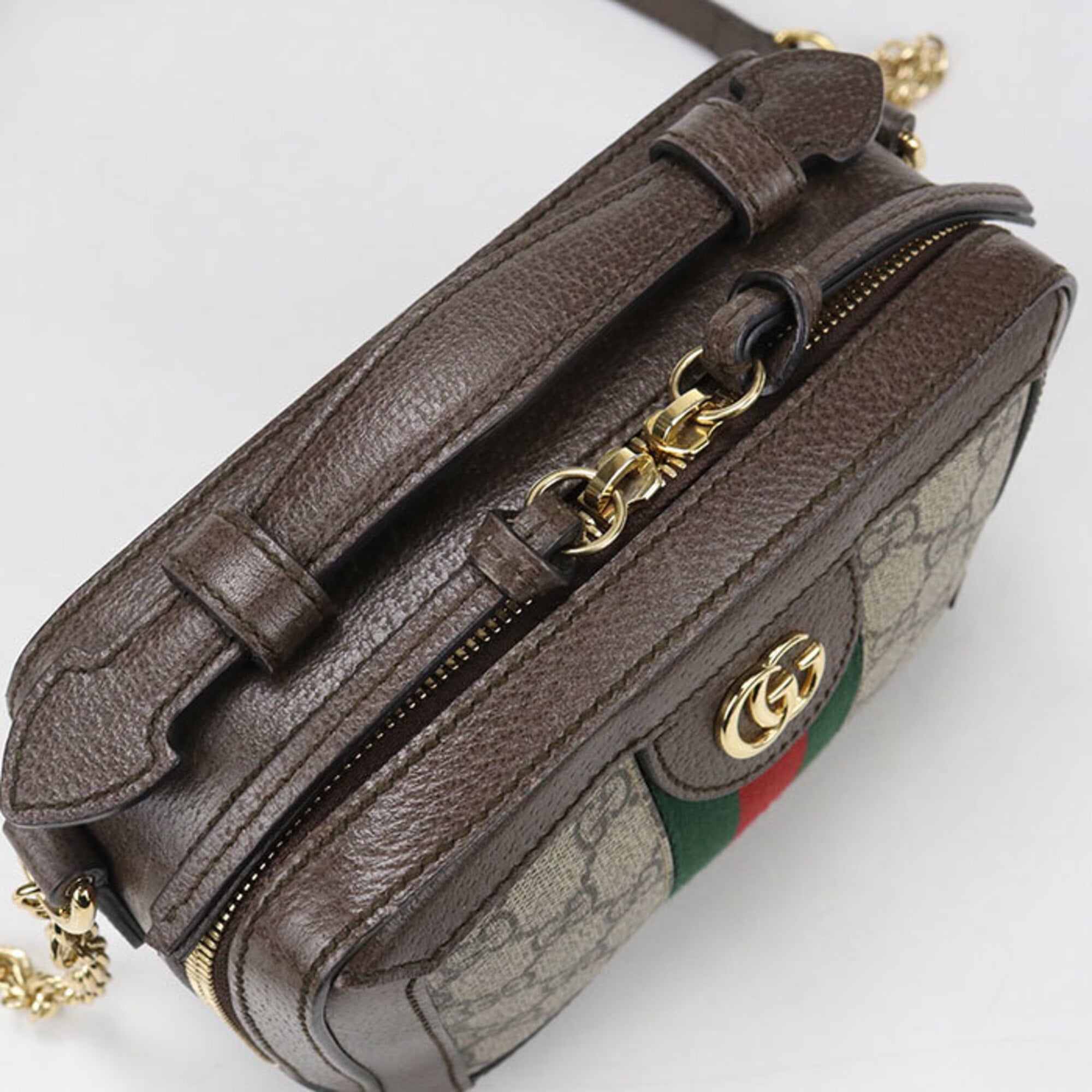 Gucci Brown Leather Shoulder Bag (Pre-Owned)