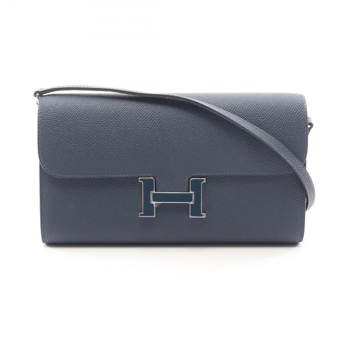 Hermes Navy Epsom Leather Leather Handbag Shoulder Bag (Pre-Owned)