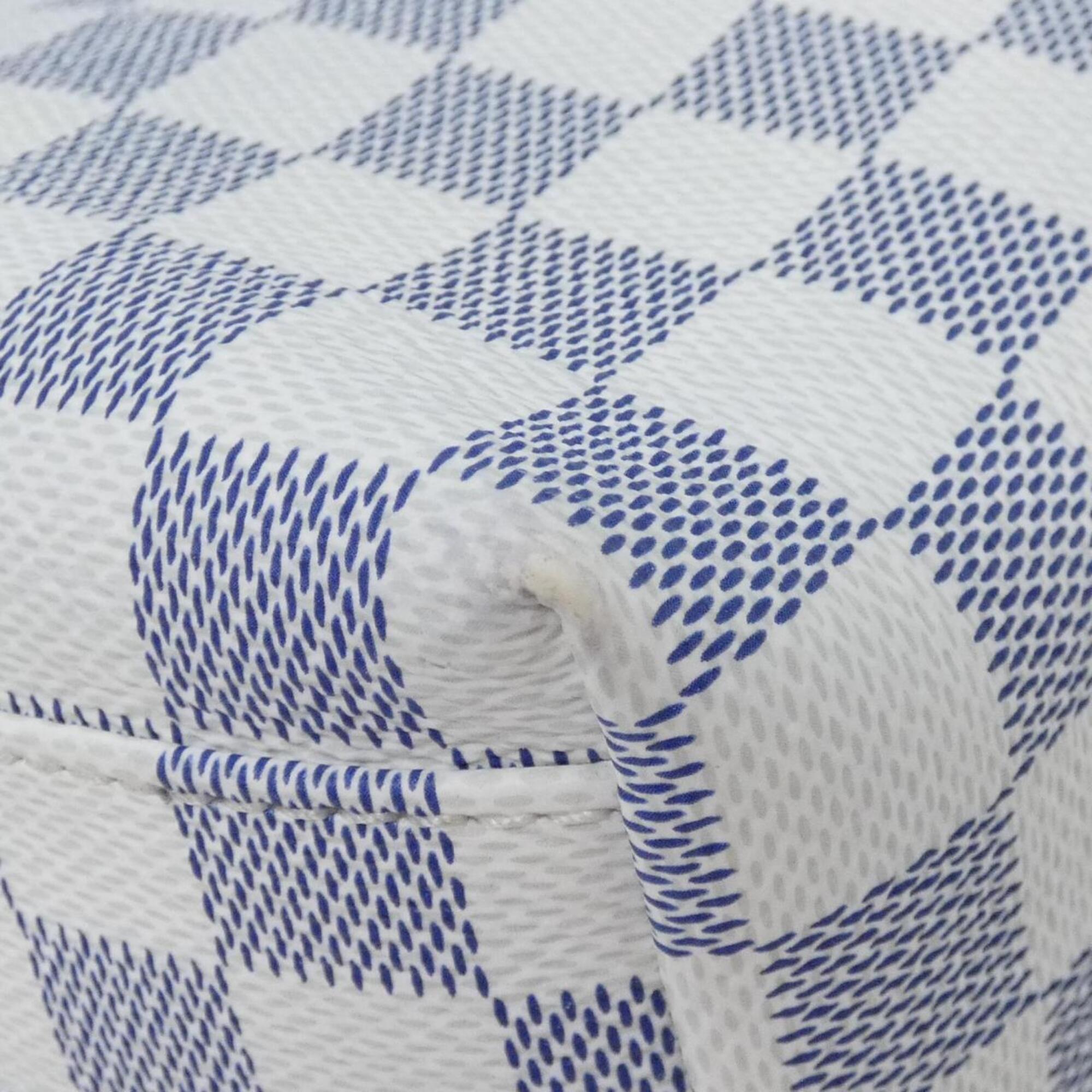 Louis Vuitton Cobalt White Coated Canvas Shoulder Bag (Pre-Owned)