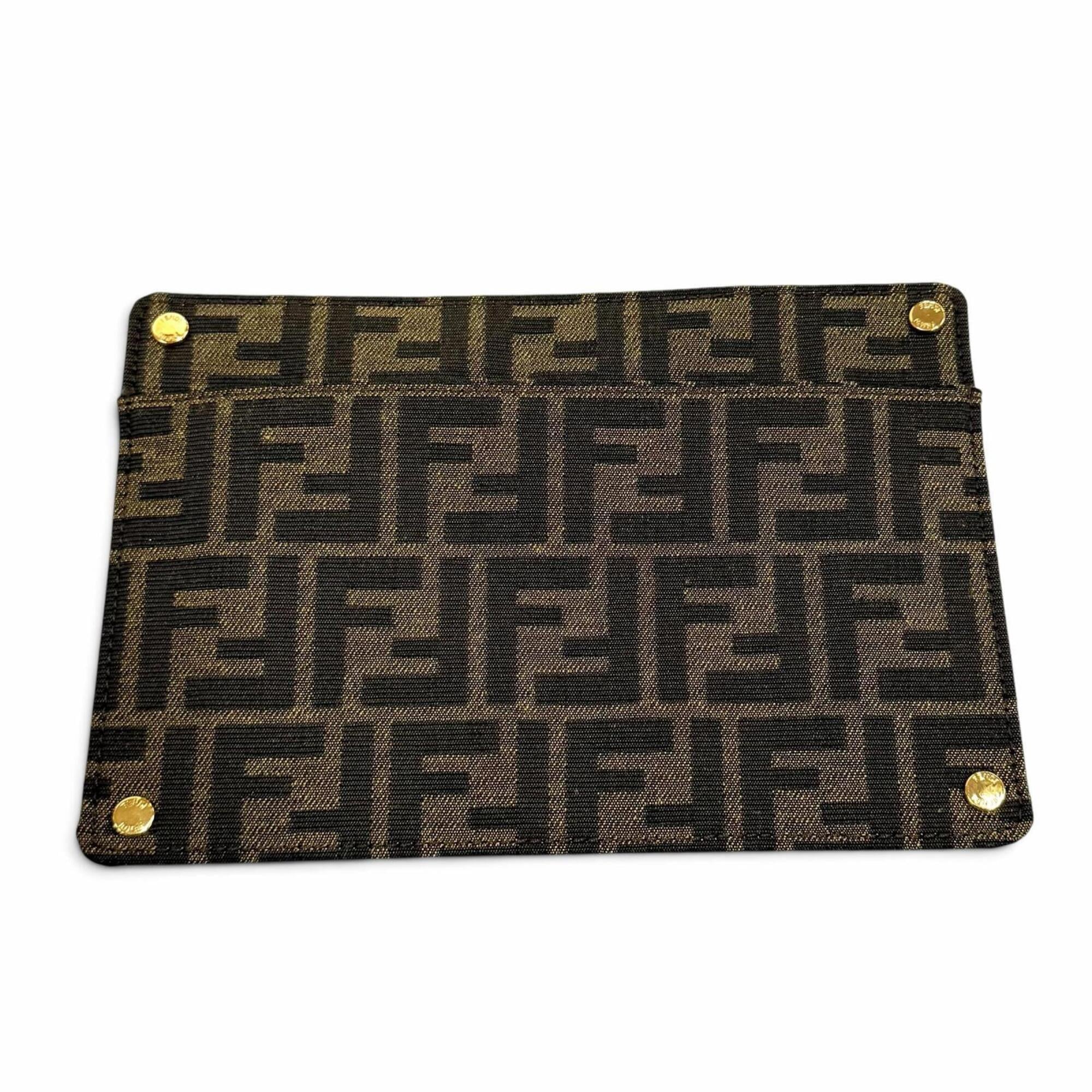 Fendi Brown Canvas Leather Handbag (Pre-Owned)