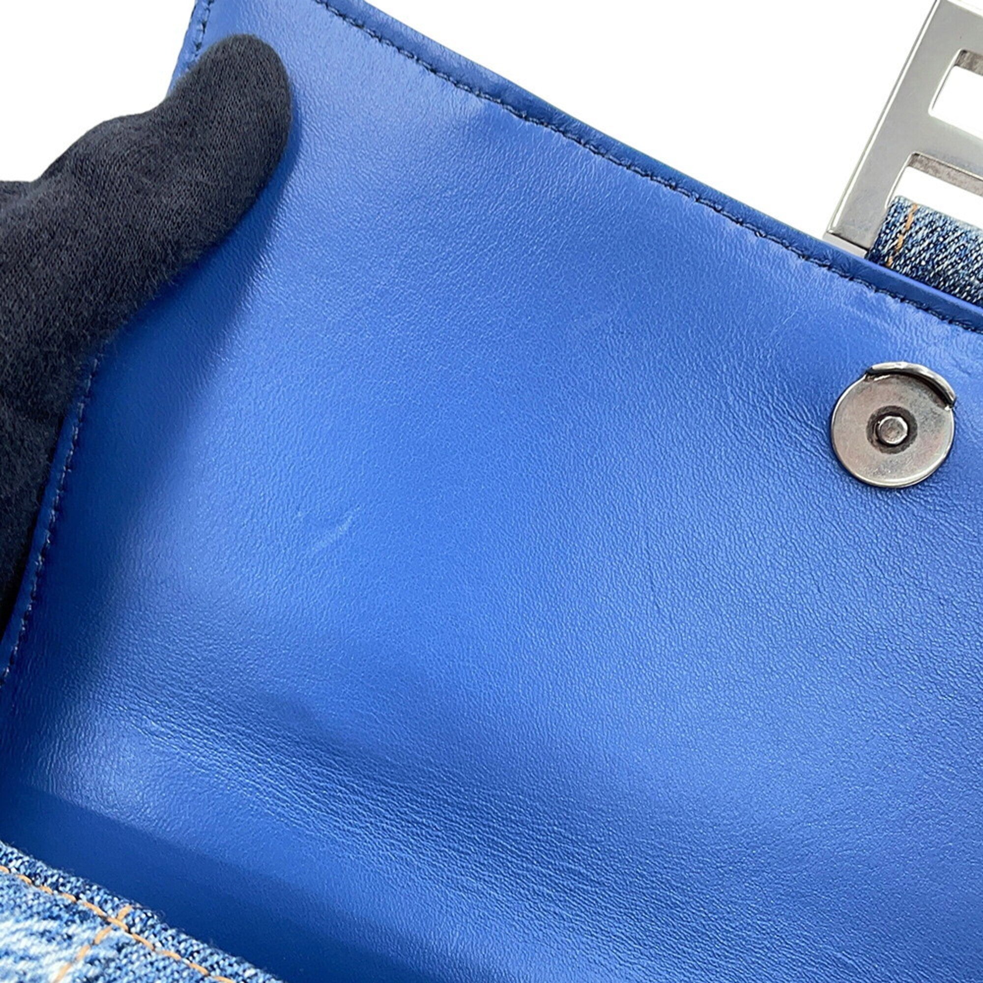 Balenciaga Blue Denim Handbag Shoulder Bag (Pre-Owned)