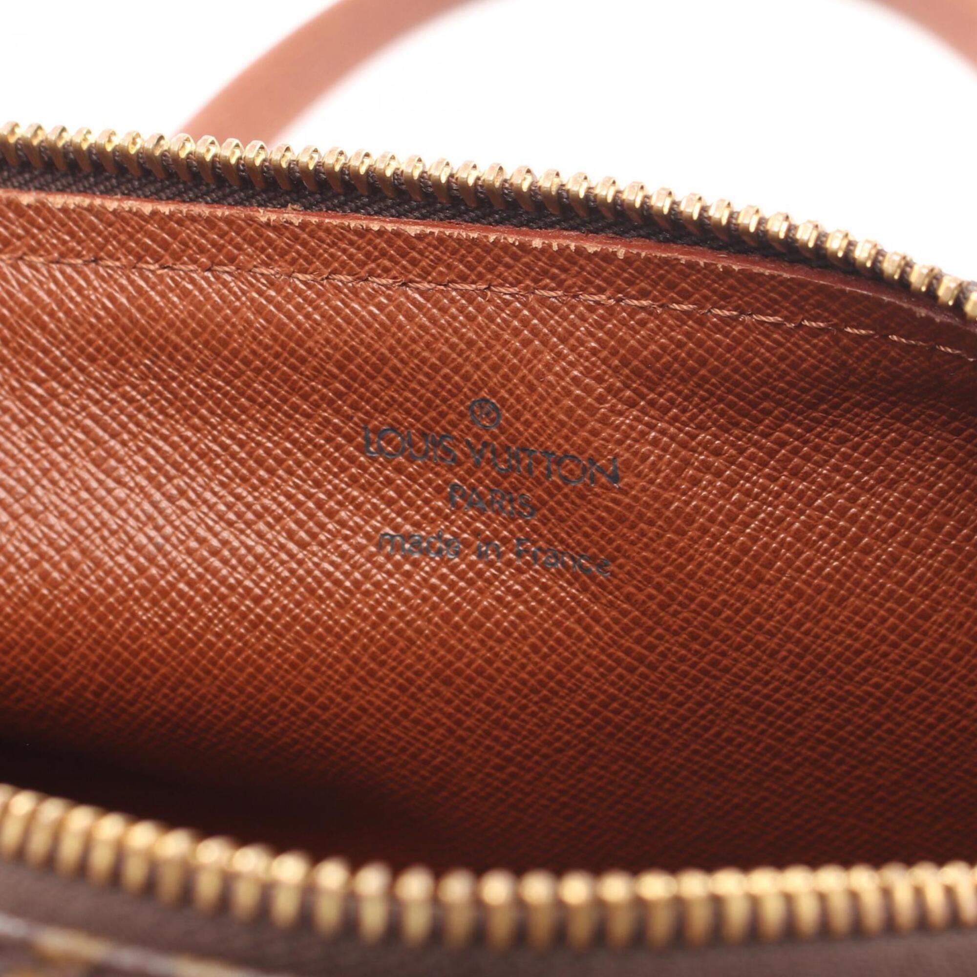 Louis Vuitton Monogram Brown Coated Canvas Leather Handbag (Pre-Owned)