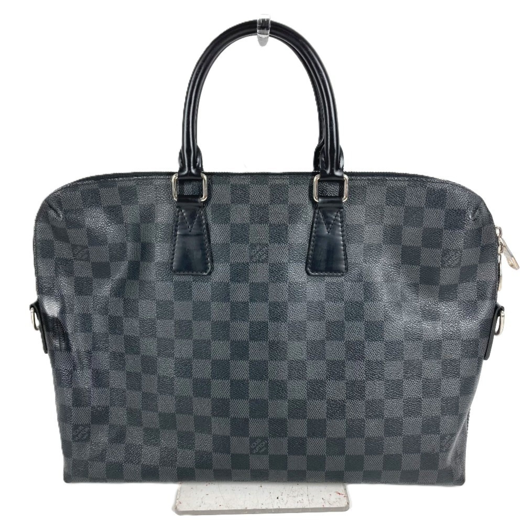 Louis Vuitton Black Damier Graphite Briefcase Handbag (Pre-Owned)