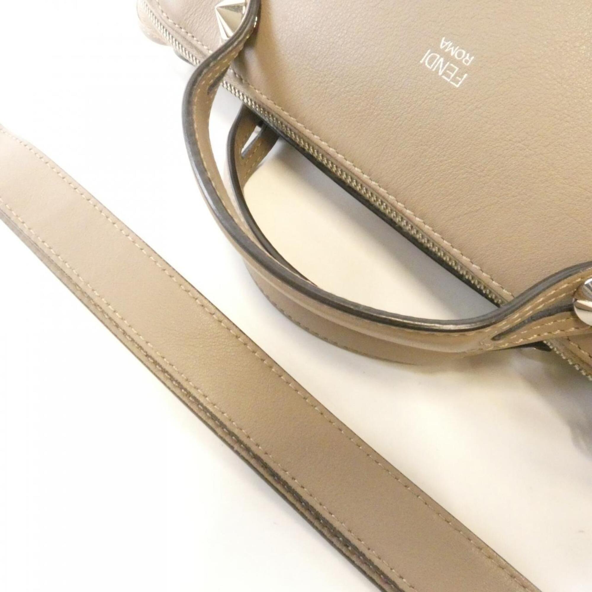 Fendi Beige Leather Handbag (Pre-Owned)