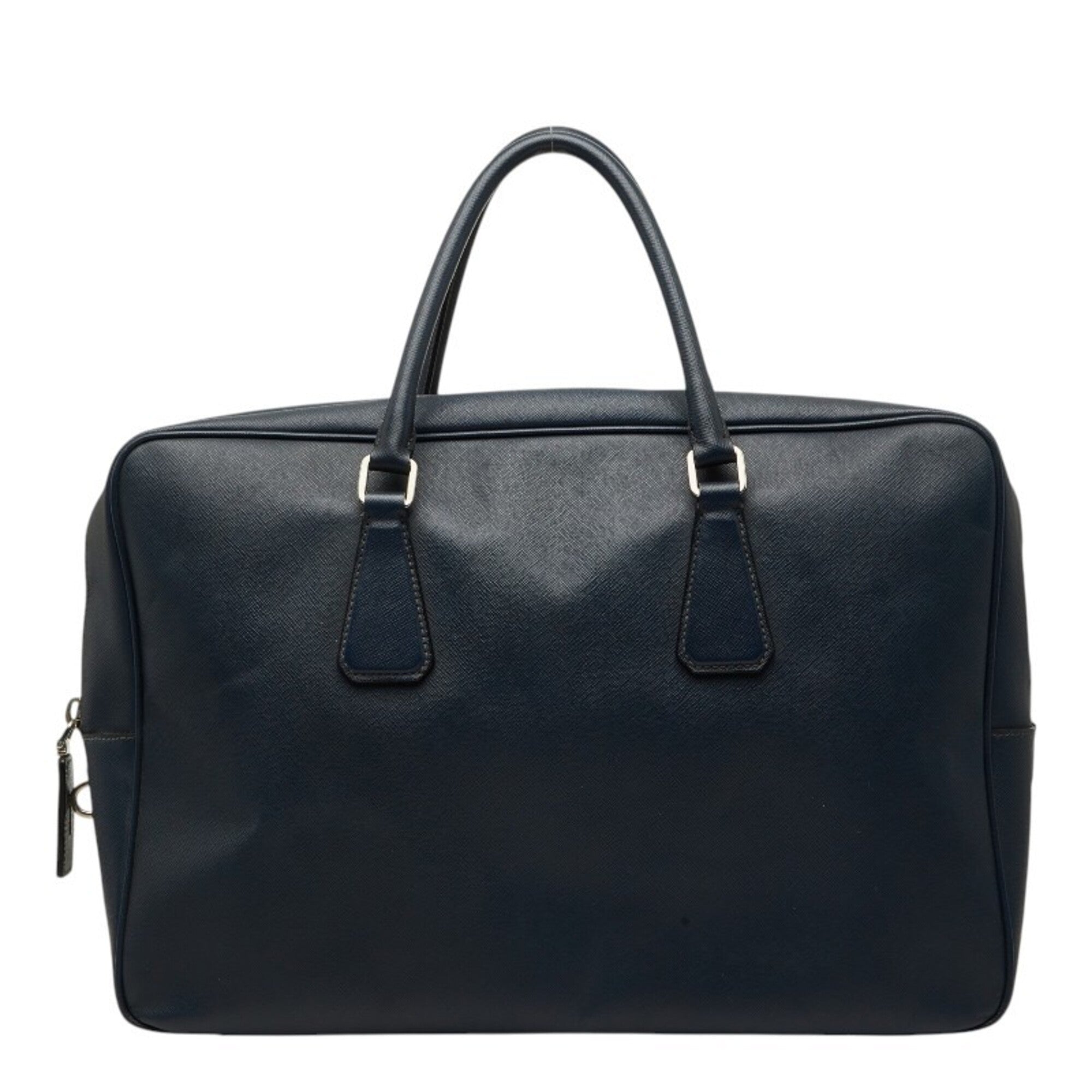 Prada Navy Leather Briefcase (Pre-Owned)