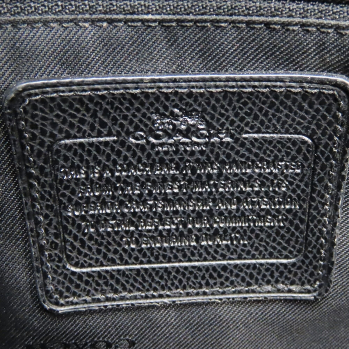 Coach Black Leather Tote Bag (Pre-Owned)