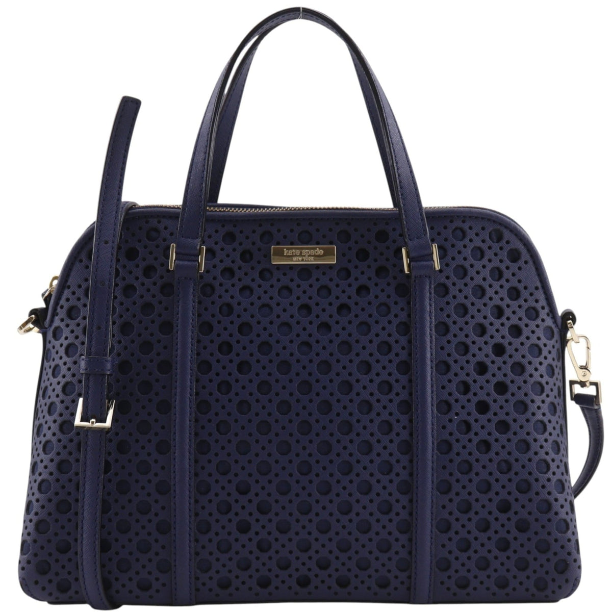 Kate Spade Navy Leather Handbag (Pre-Owned)