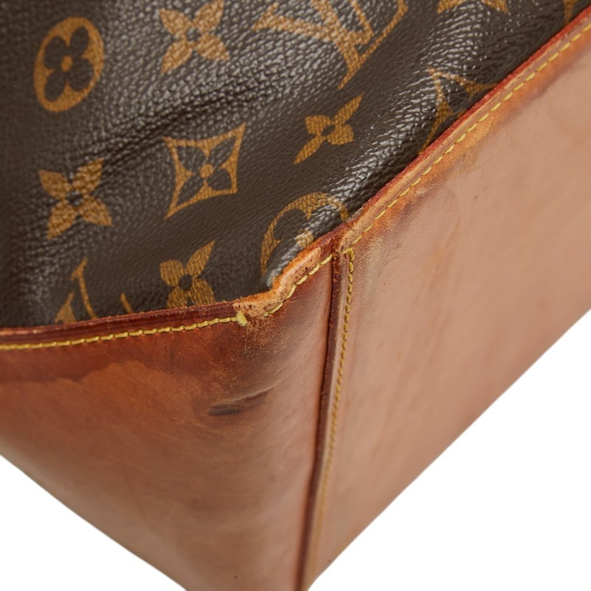 Louis Vuitton Brown Pvc Leather Shoulder Bag Tote Bag (Pre-Owned)