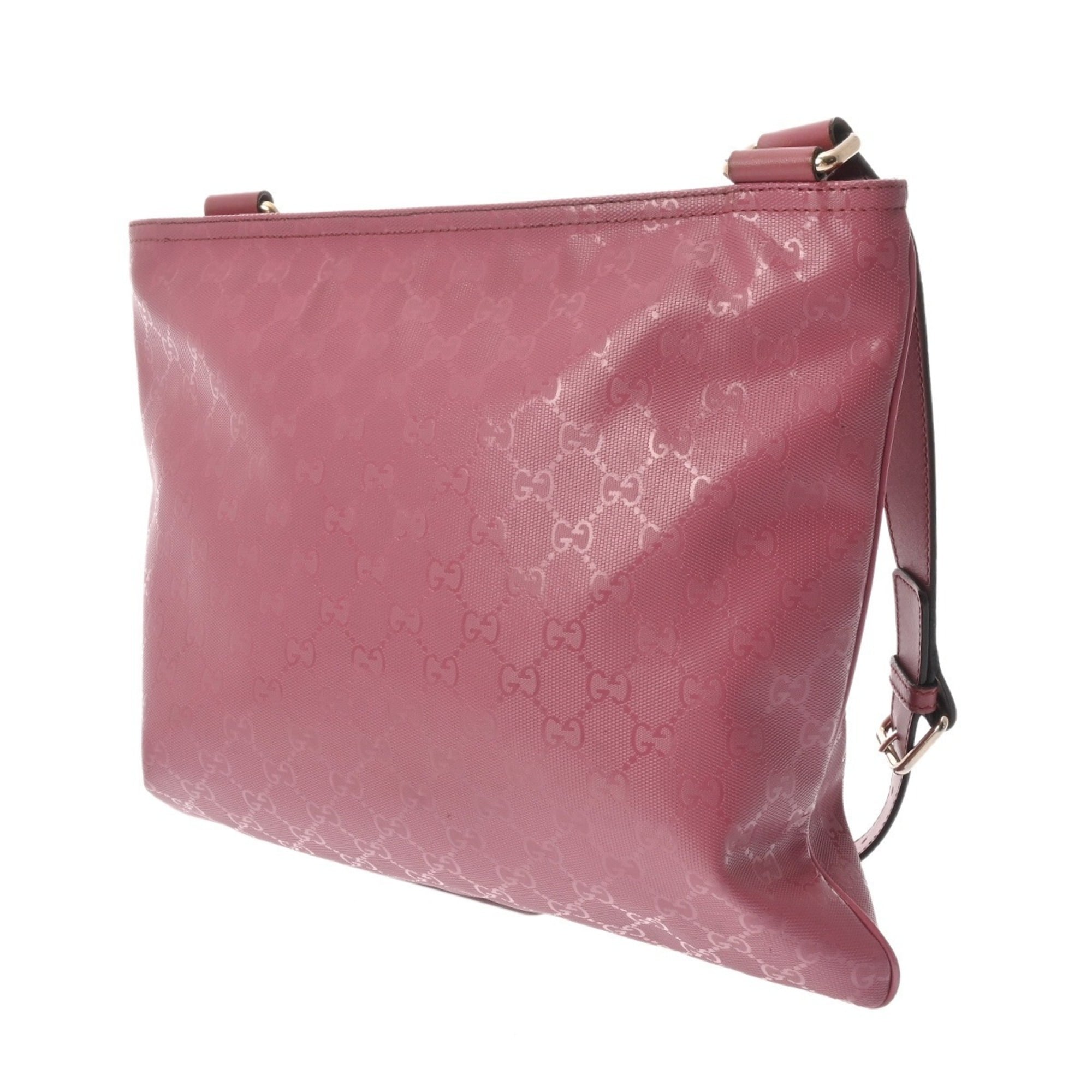 Gucci Pink Pvc Leather Shoulder Bag (Pre-Owned)