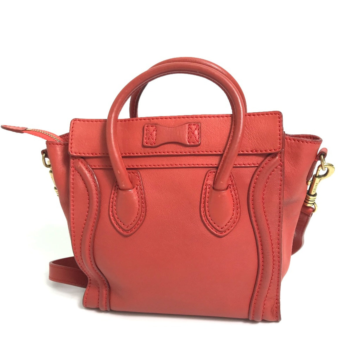 Celine Red Leather Handbag (Pre-Owned)