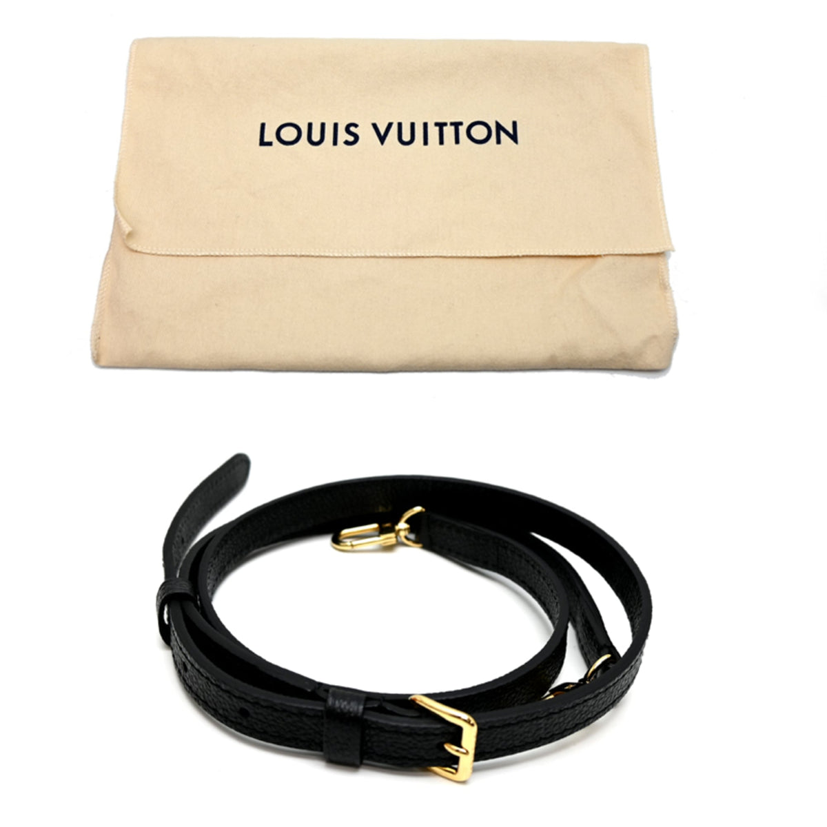 Louis Vuitton Beige Black Monogram Empreinte Handbag (Pre-Owned)