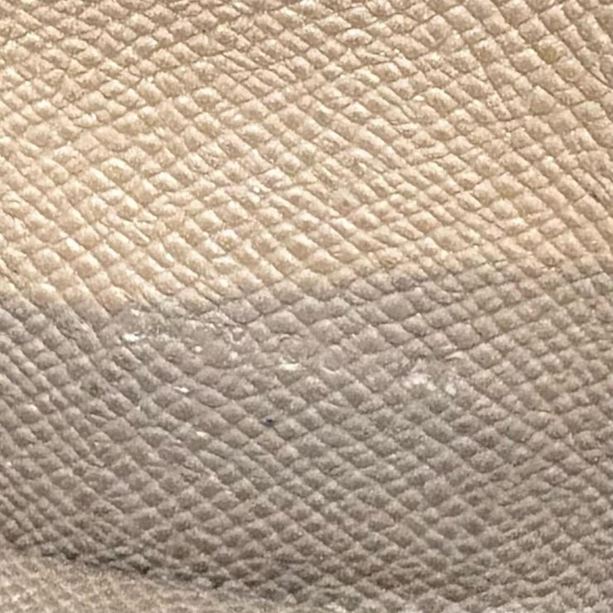 Hermes Beige Etoupe Gray Epsom Leather Long Wallet (Bi-Fold) (Pre-Owned)