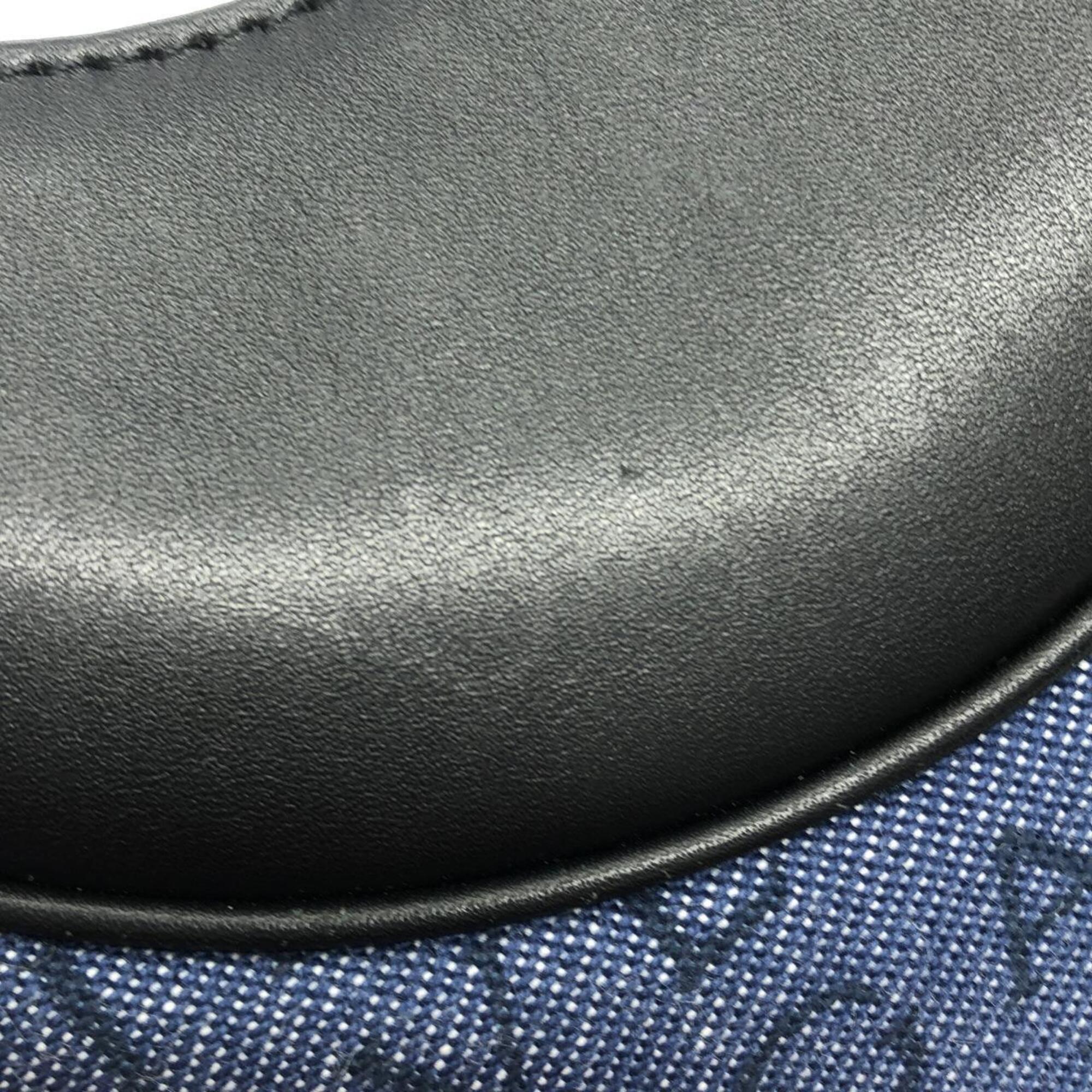 Bvlgari Blue Denim Leather Shoulder Bag (Pre-Owned)