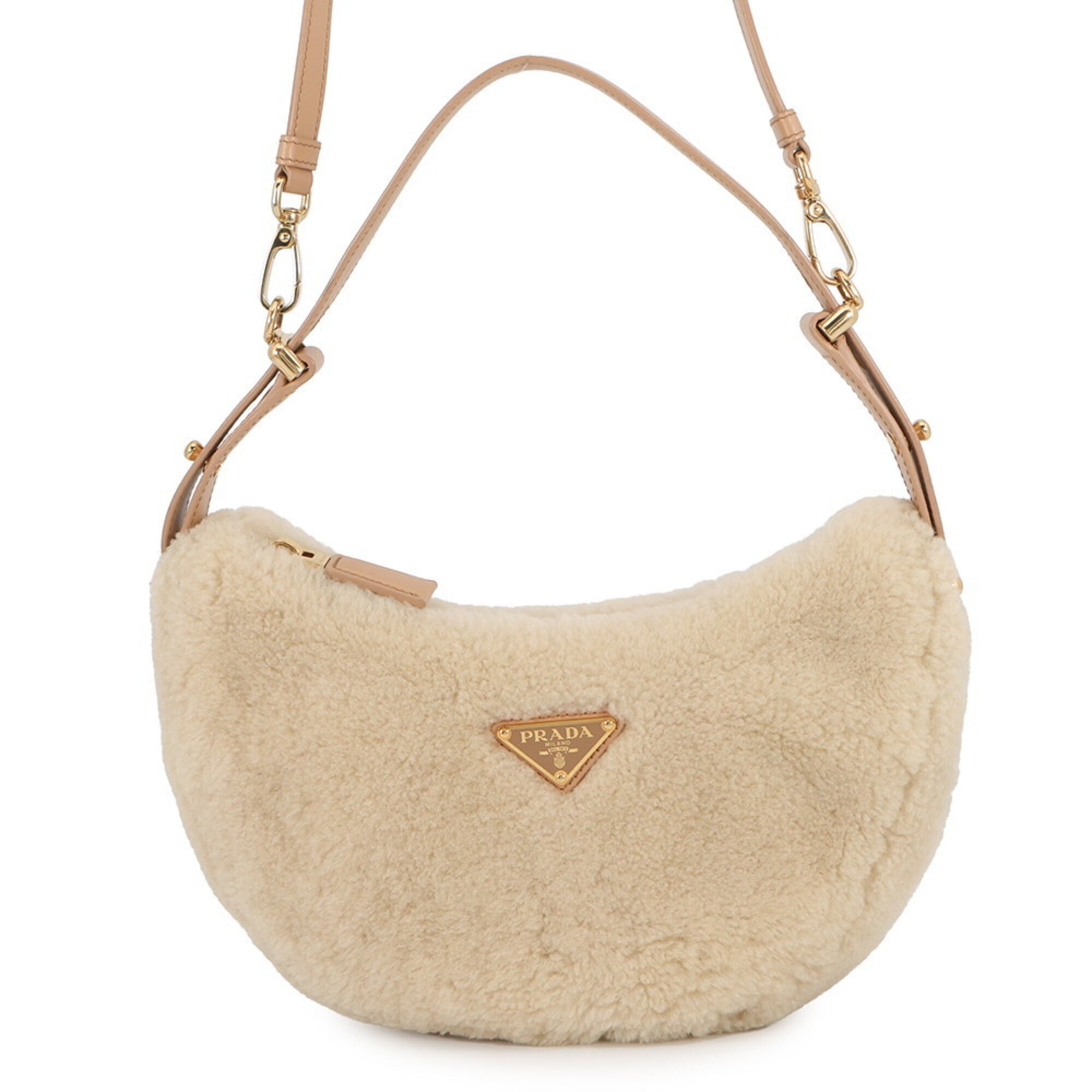 Prada Beige Leather Handbag (Pre-Owned)