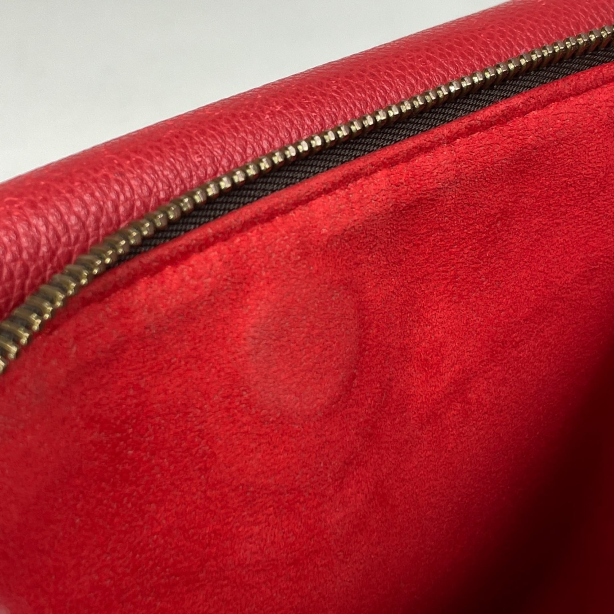 Louis Vuitton Monogram Brown Cerise Red Color Monogram Shoulder Bag (Pre-Owned)