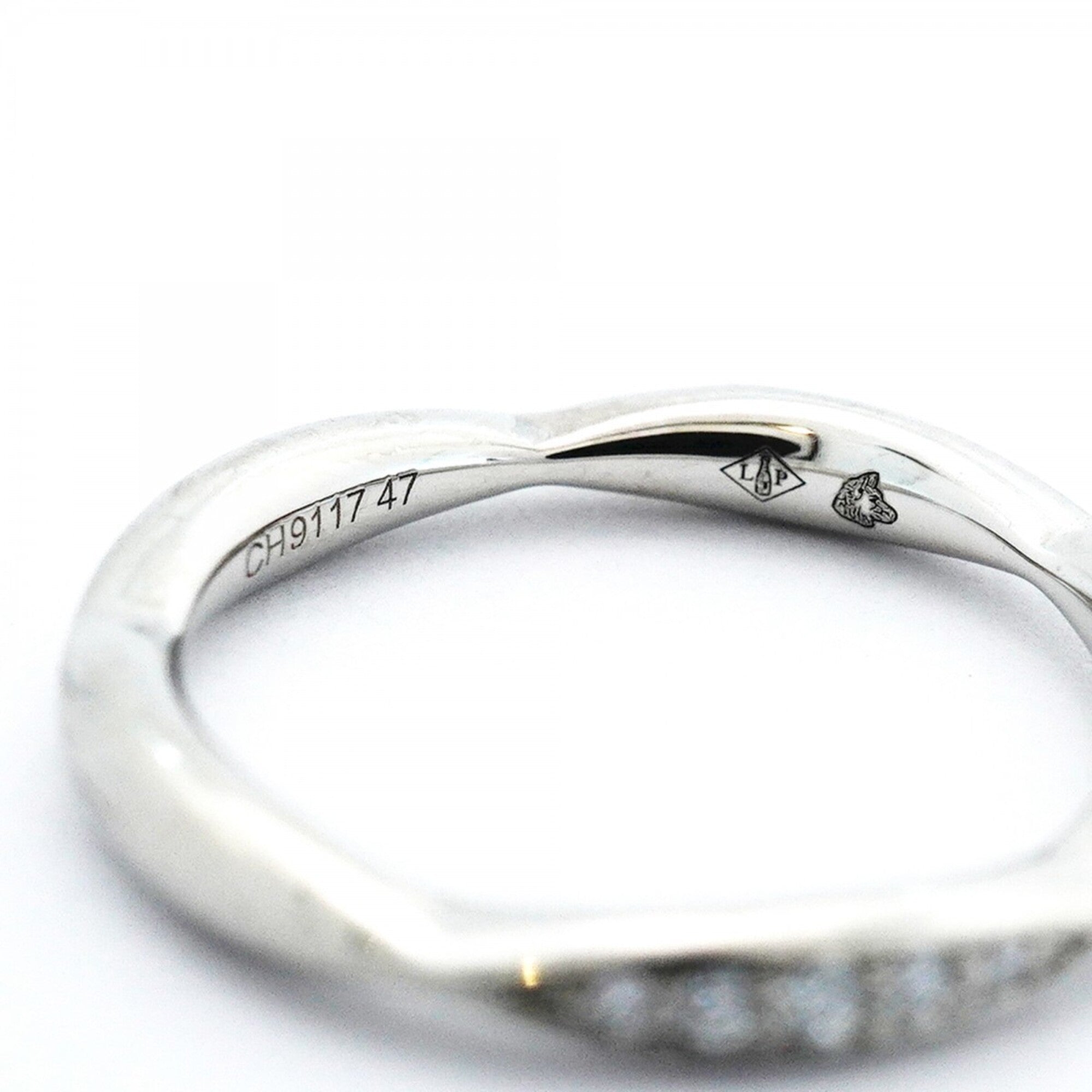 Chanel Platinum 950 Band Ring (Pre-Owned)