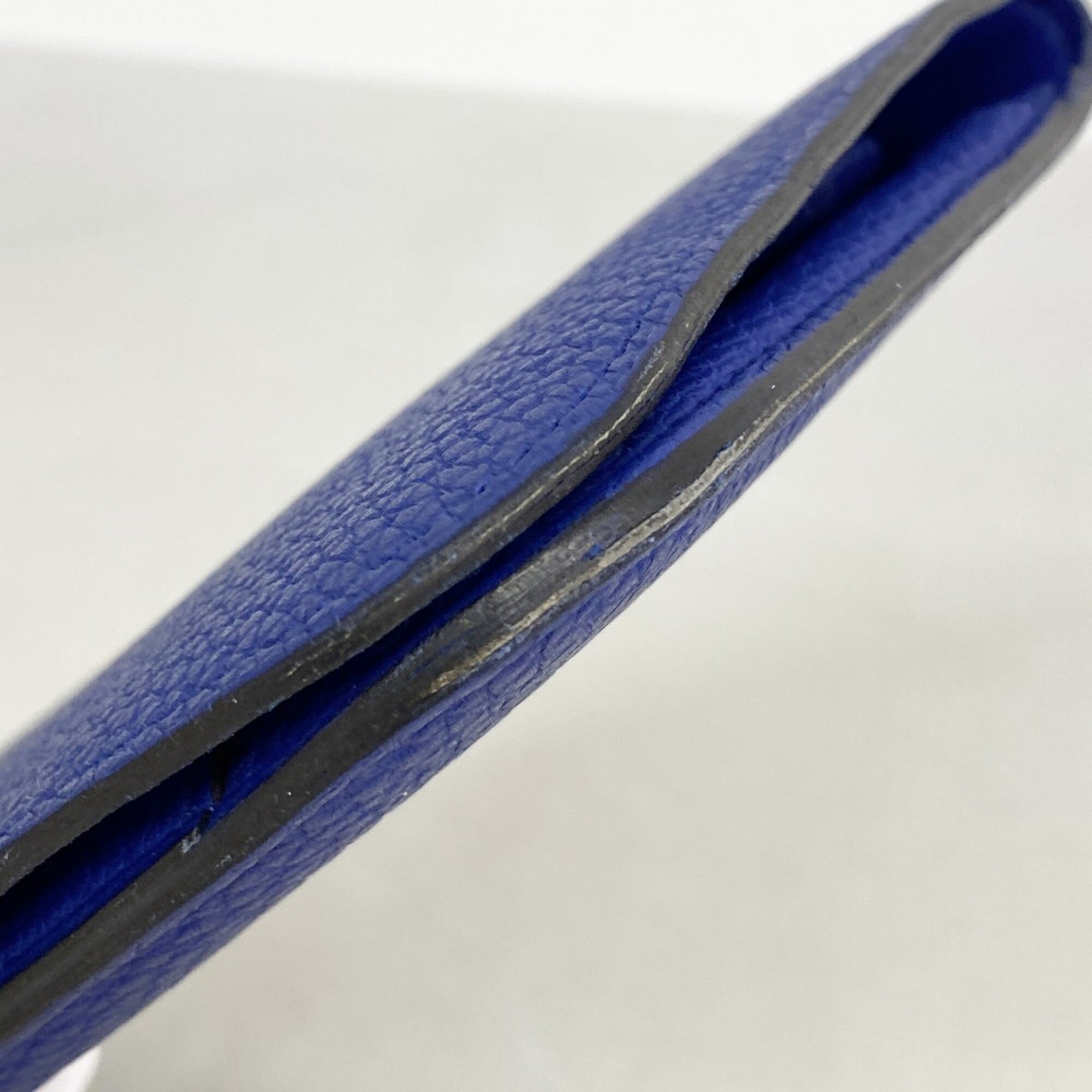 Hermes Blue Electric Togo Leather Long Wallet (Bi-Fold) (Pre-Owned)