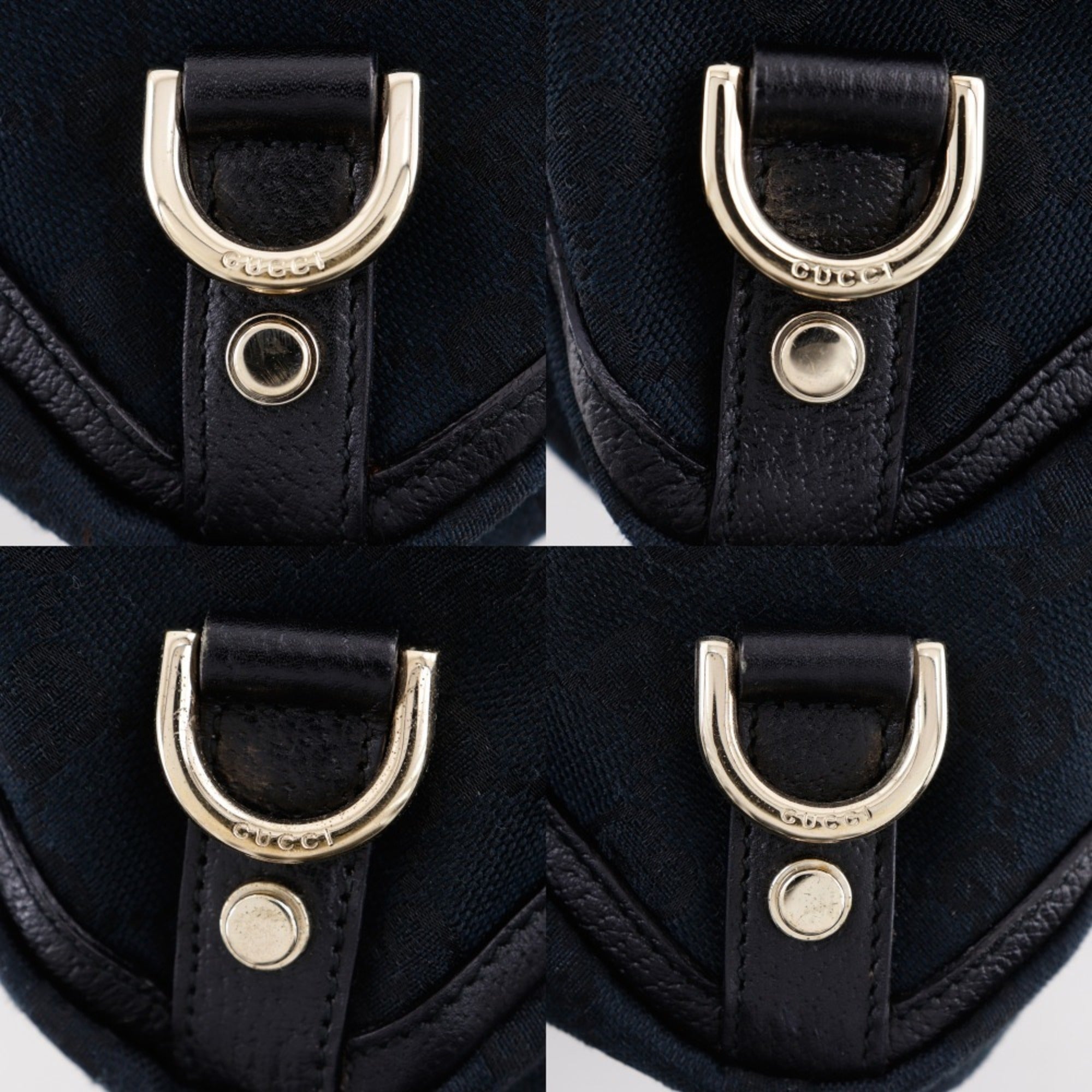 Gucci Black Gg Canvas Handbag Tote Bag (Pre-Owned)