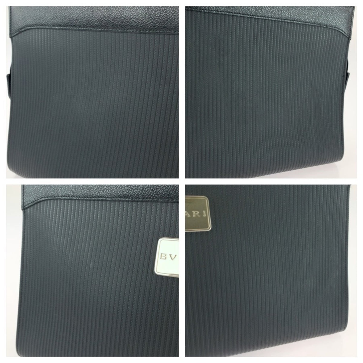 Bvlgari Black Pvc Clutch Bag (Pre-Owned)