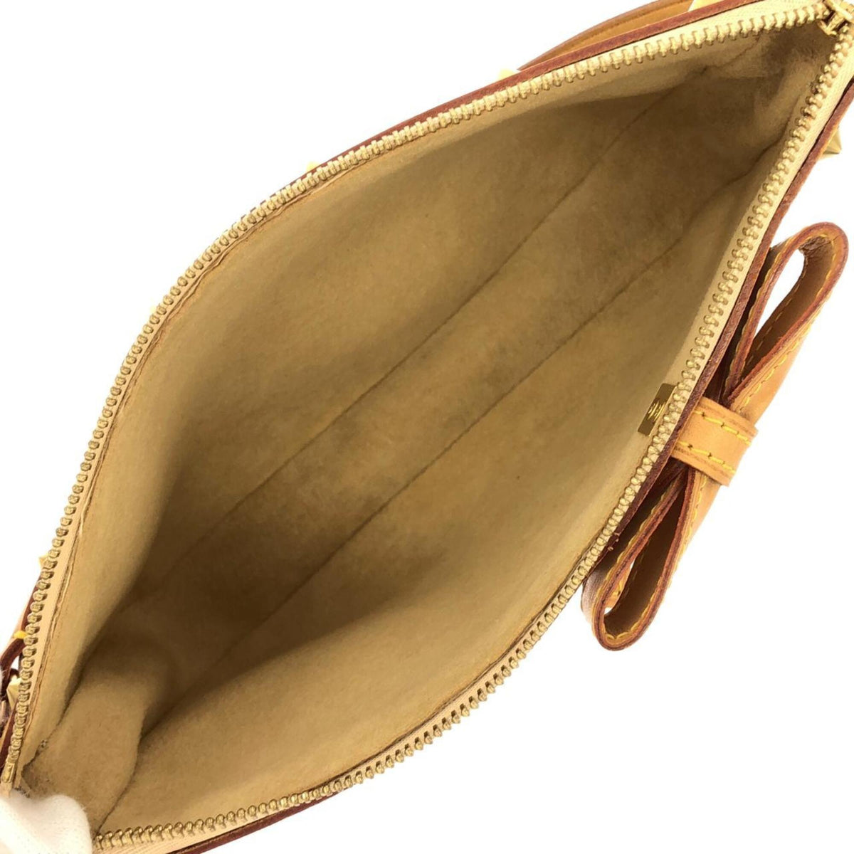 Louis Vuitton Marron Monogram Coated Canvas Pochette Pouch (Pre-Owned)