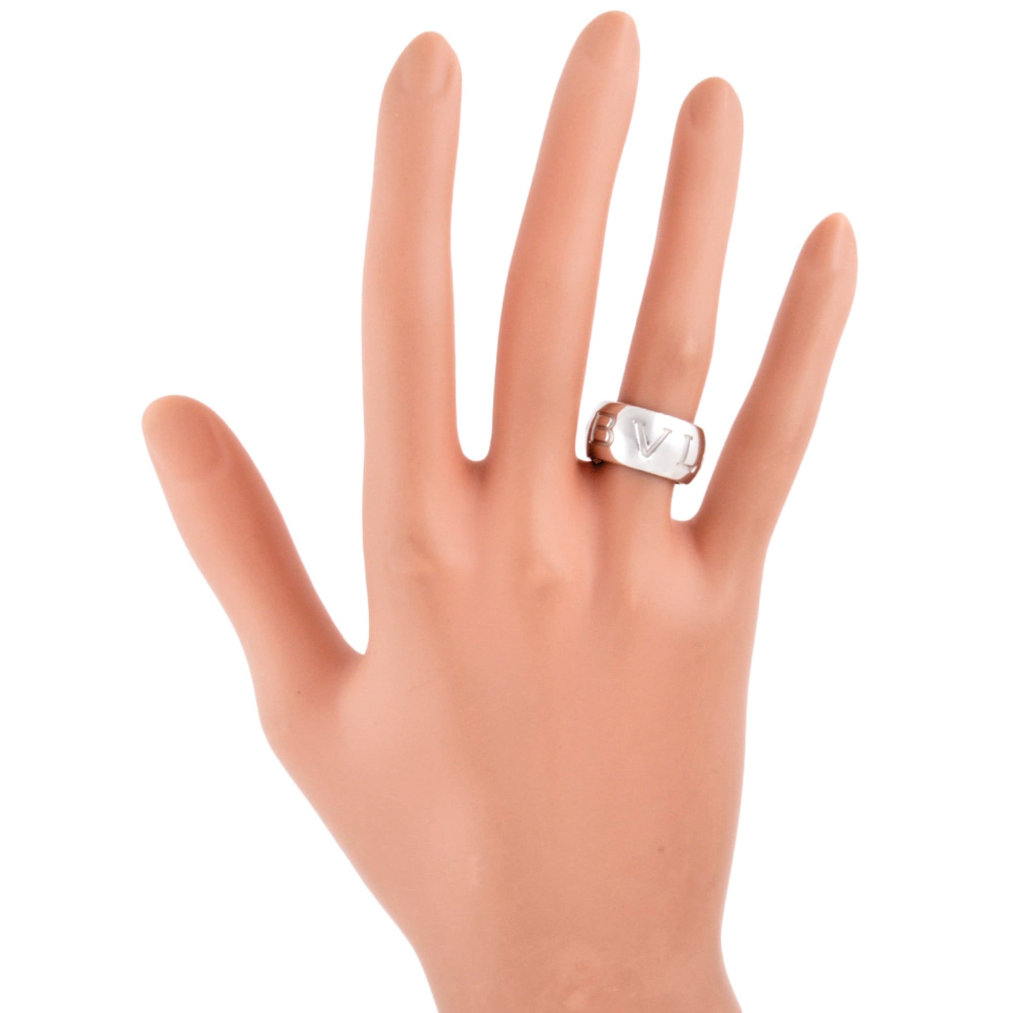 Bvlgari White Gold (18K) Band Ring (Pre-Owned)