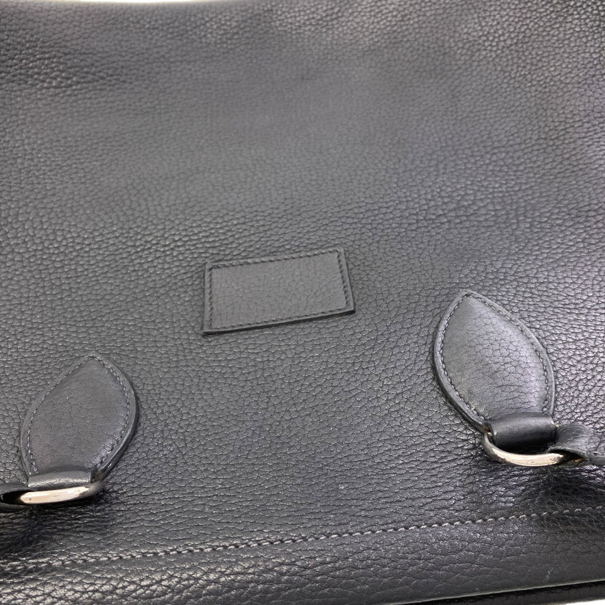 Hermes Black Leather Tote Bag (Pre-Owned)