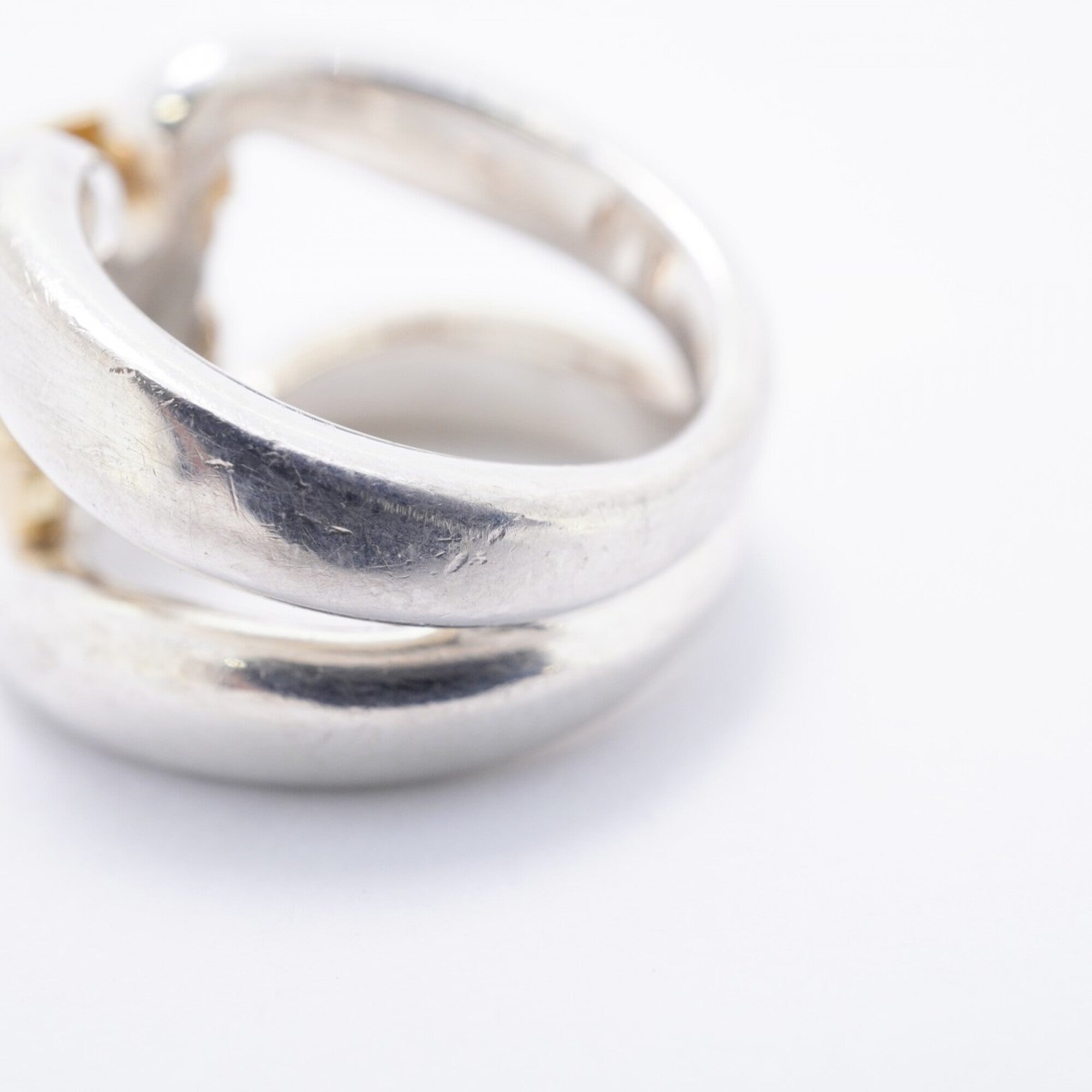 Hermes Yellow Gold (18K) Silver 925 Band Ring (Pre-Owned)