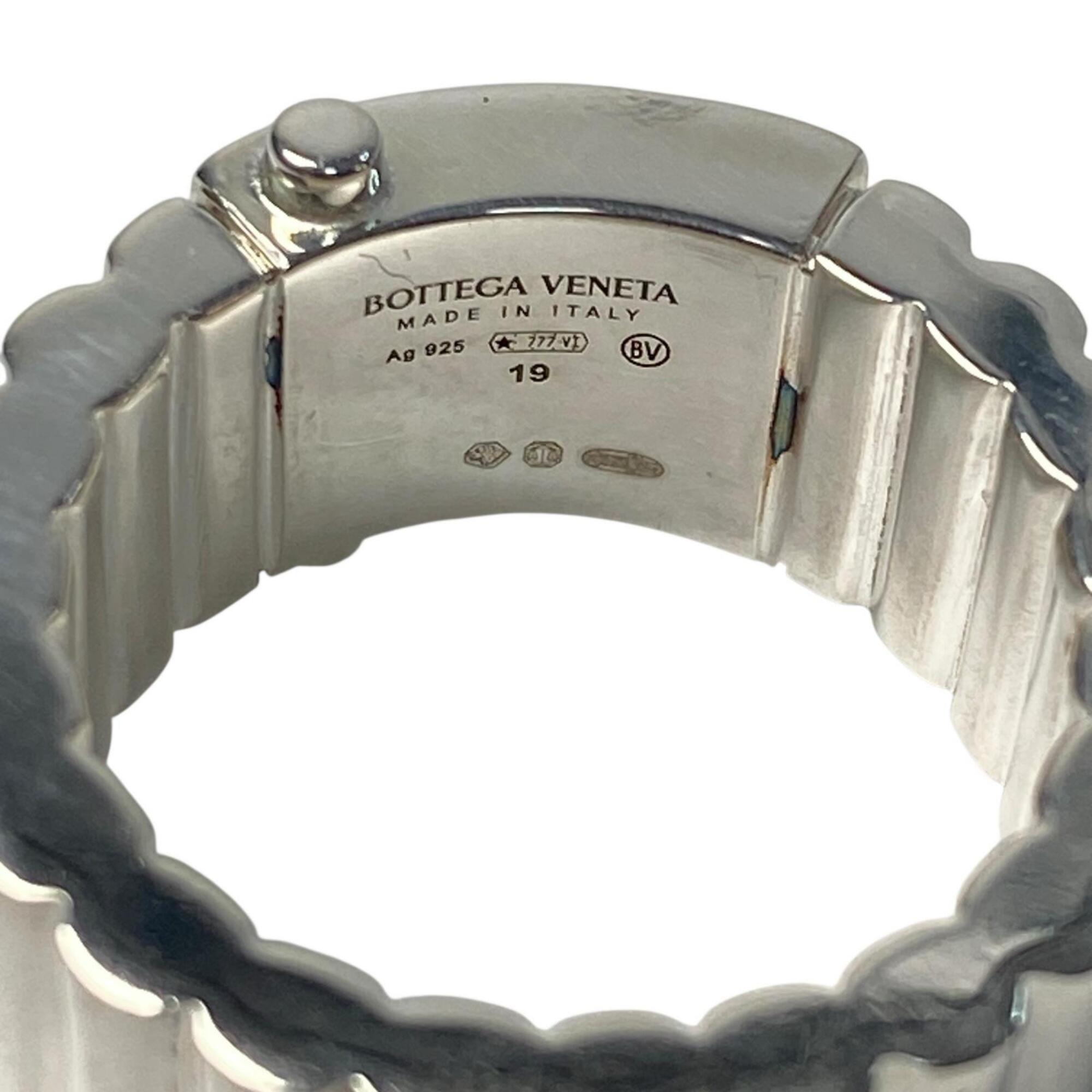 Bottega Veneta Silver Silver 925 Band Ring (Pre-Owned)