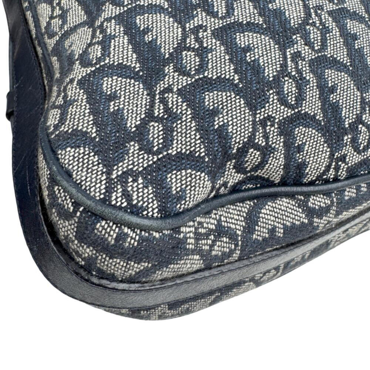 Christian Dior Blue Canvas Shoulder Bag (Pre-Owned)