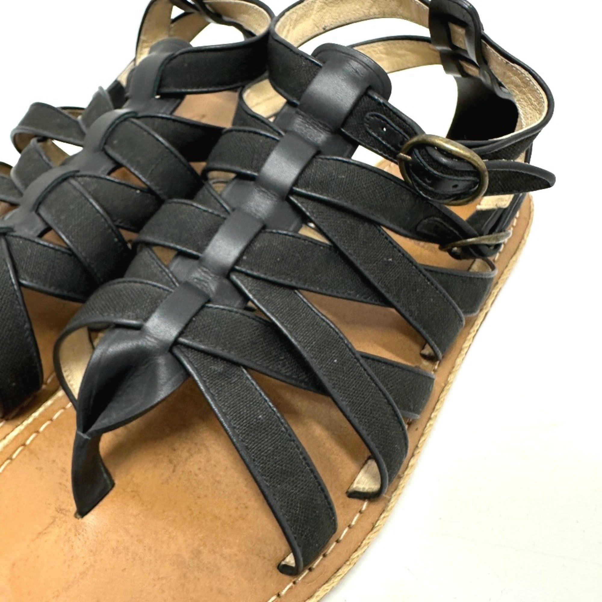 Christian Louboutin Black Brown Sandals (Pre-Owned)