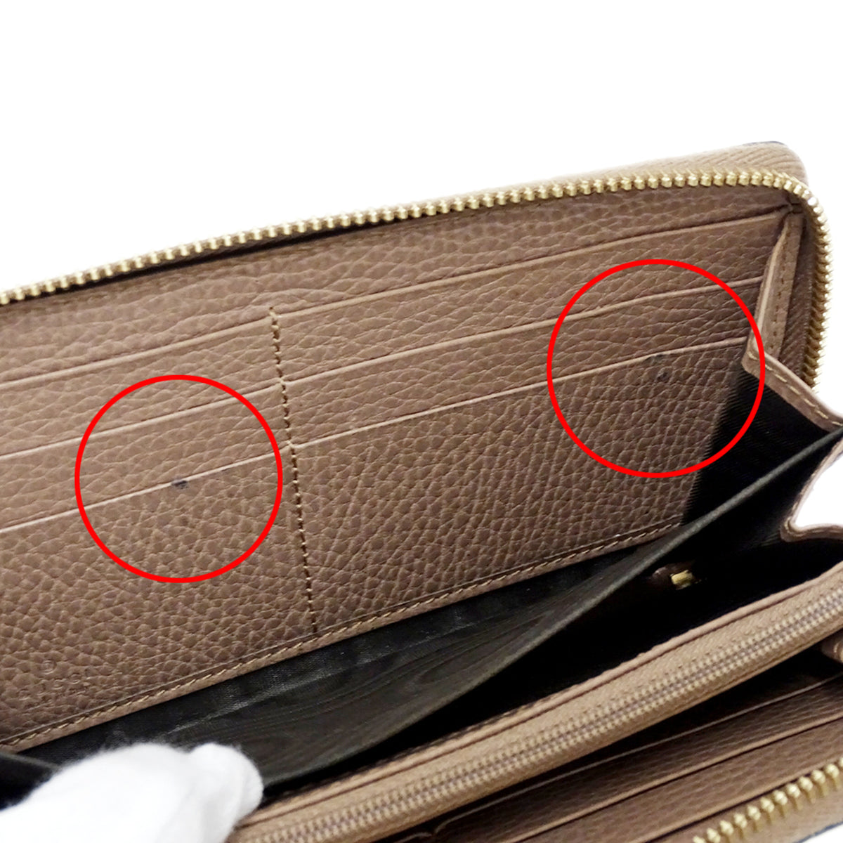 Gucci Gg Supreme Brown Pink Beige Gg Supreme Long Wallet (Bi-Fold) (Pre-Owned)