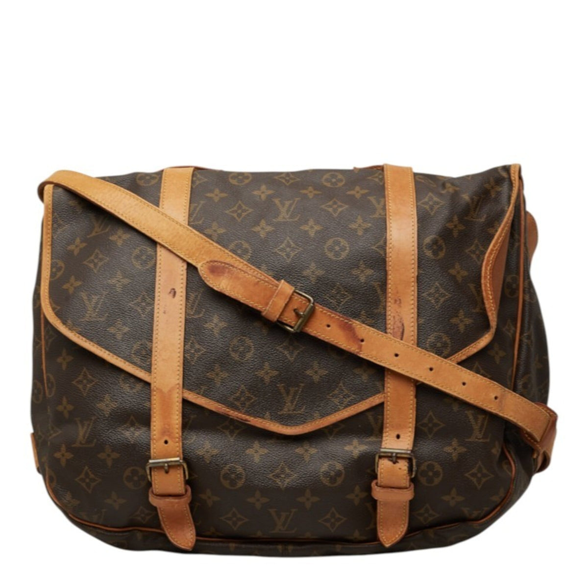 Louis Vuitton Brown Pvc Leather Shoulder Bag (Pre-Owned)